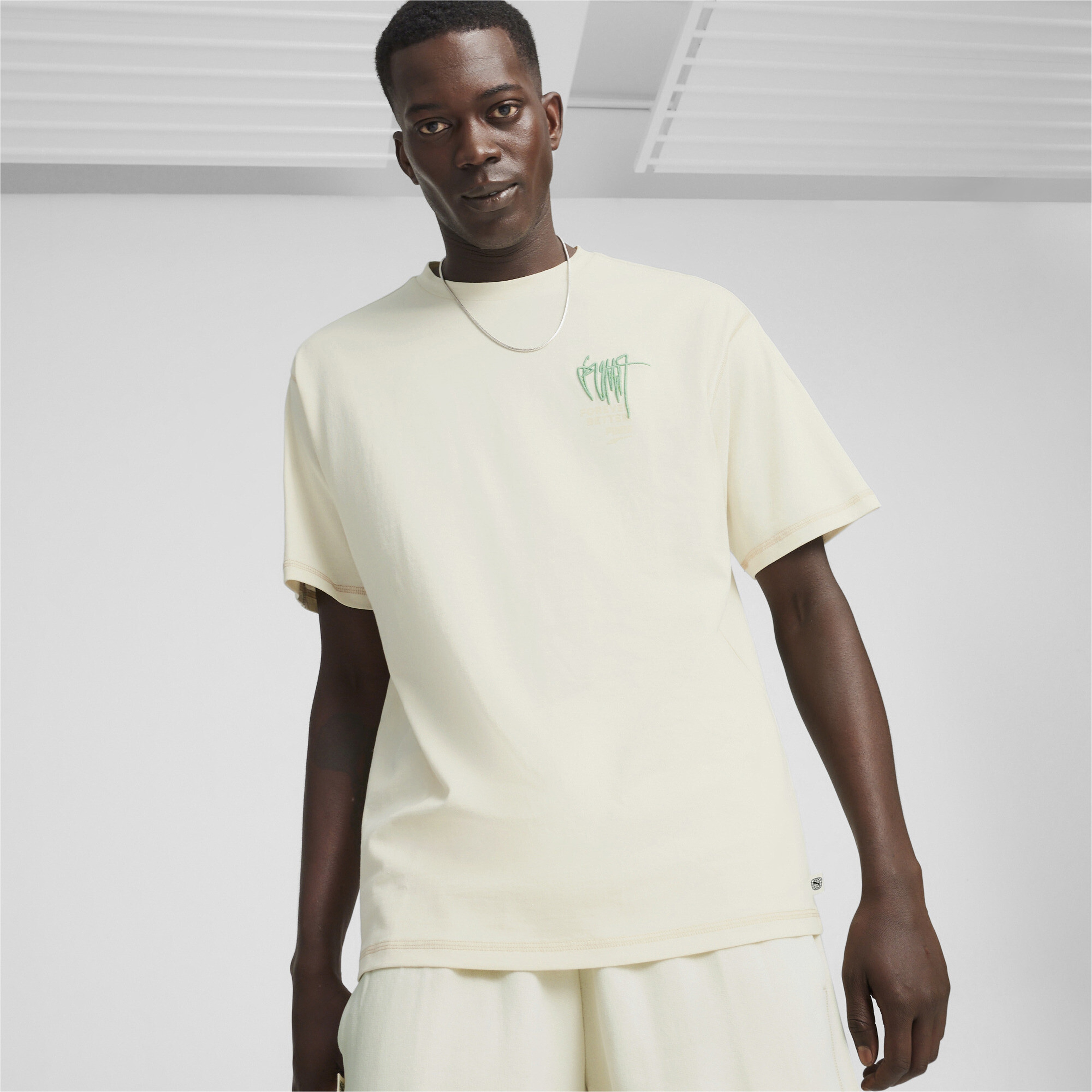 Puma Re:Collection Erkek Krem T-Shirt