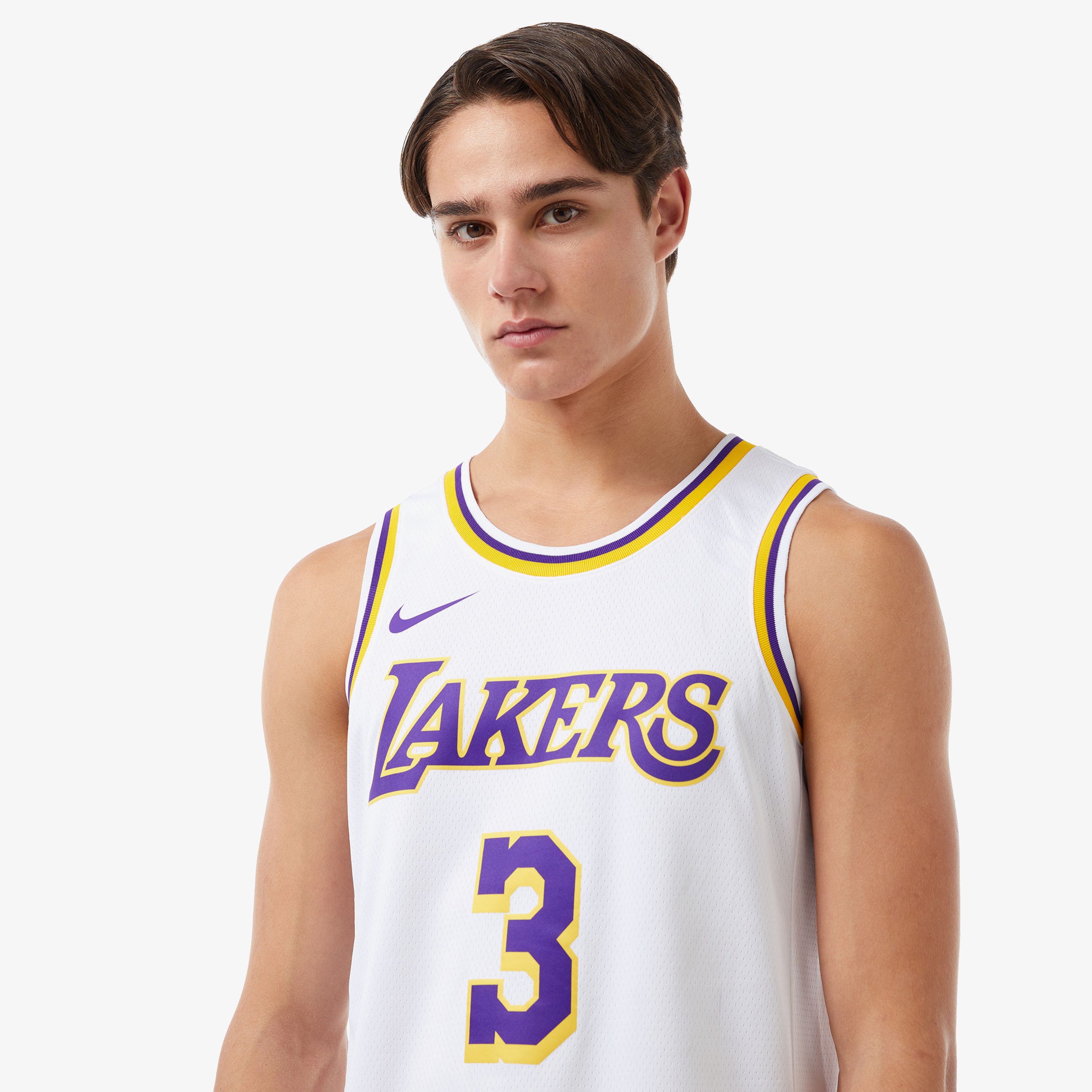 Nike Los Angeles Lakers Association Erkek Beyaz Forma