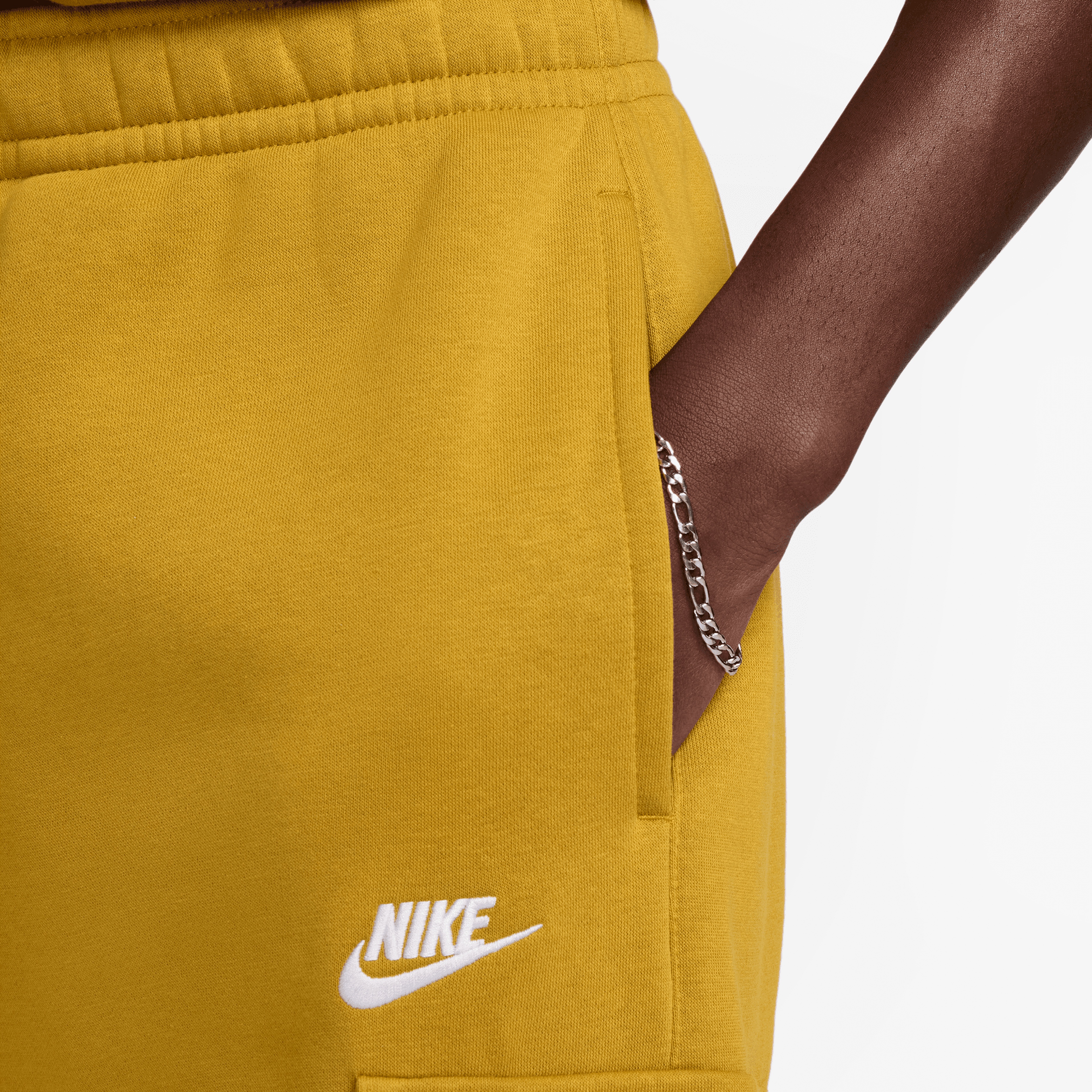 Nike Club Brushed Back Erkek Turuncu Eşofman Altı