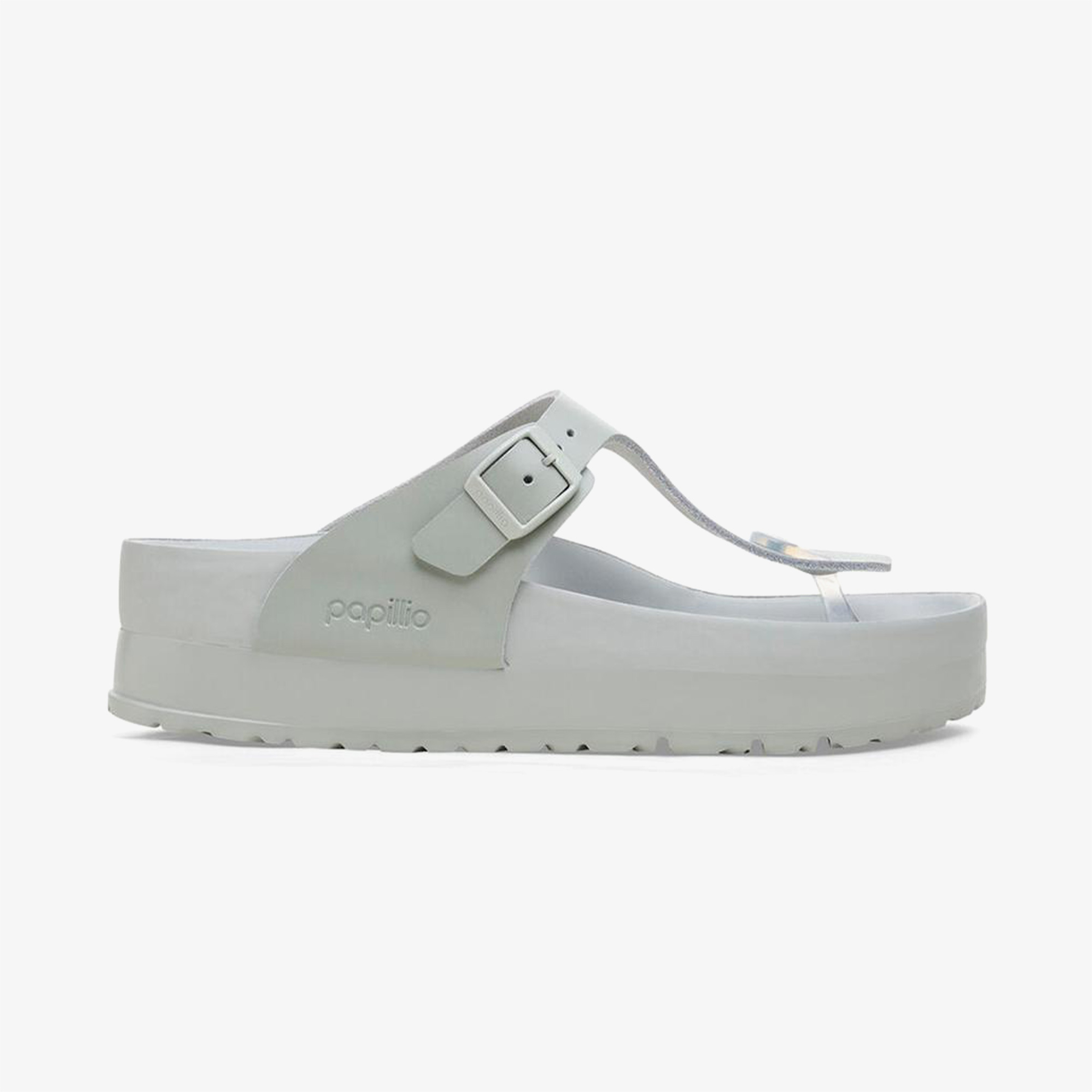 Birkenstock Gizeh Platform Flex Kadın Gri Terlik