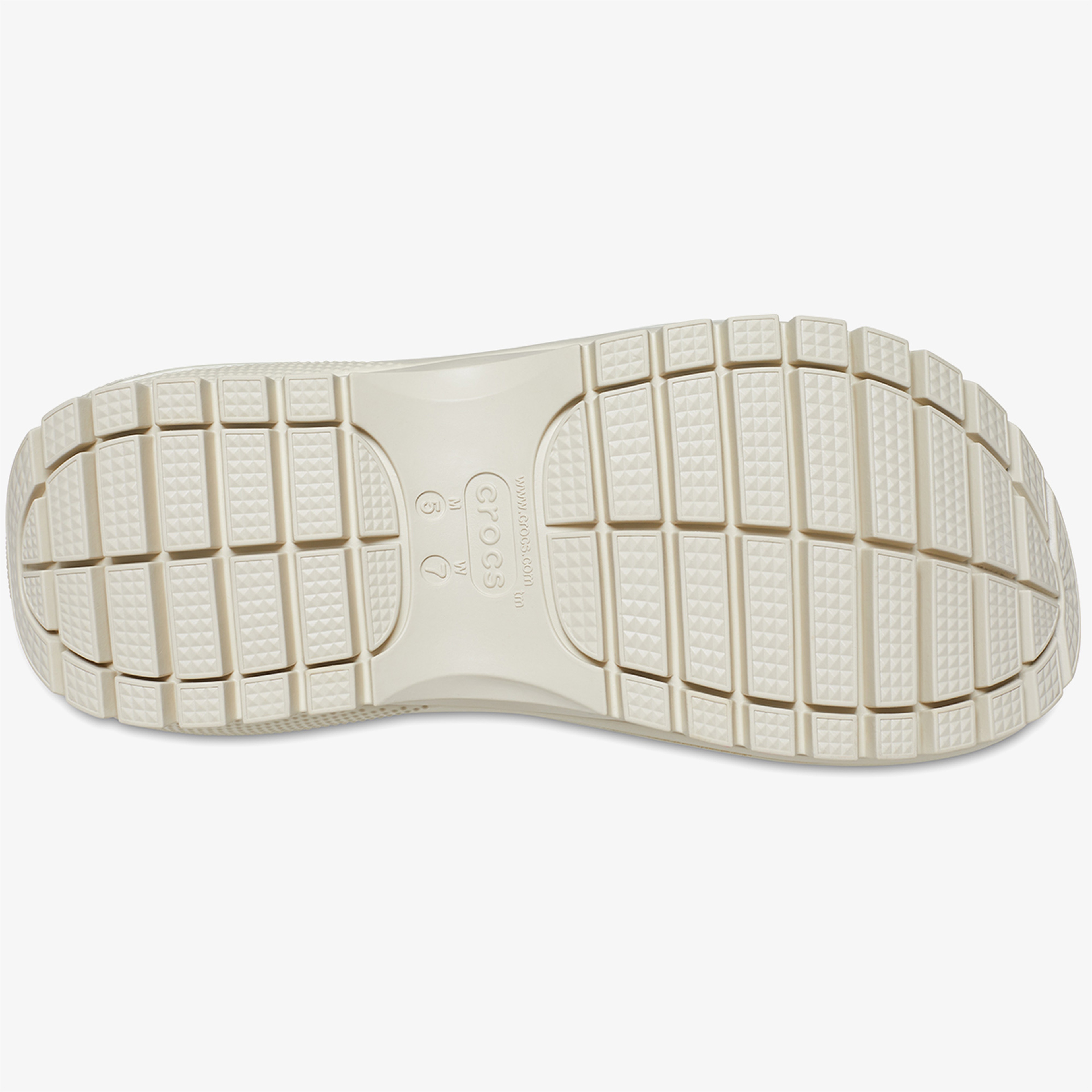 Crocs Classic Mega Crush Kadın Krem Sandalet