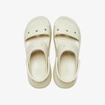 Crocs Classic Mega Crush Kadın Krem Sandalet