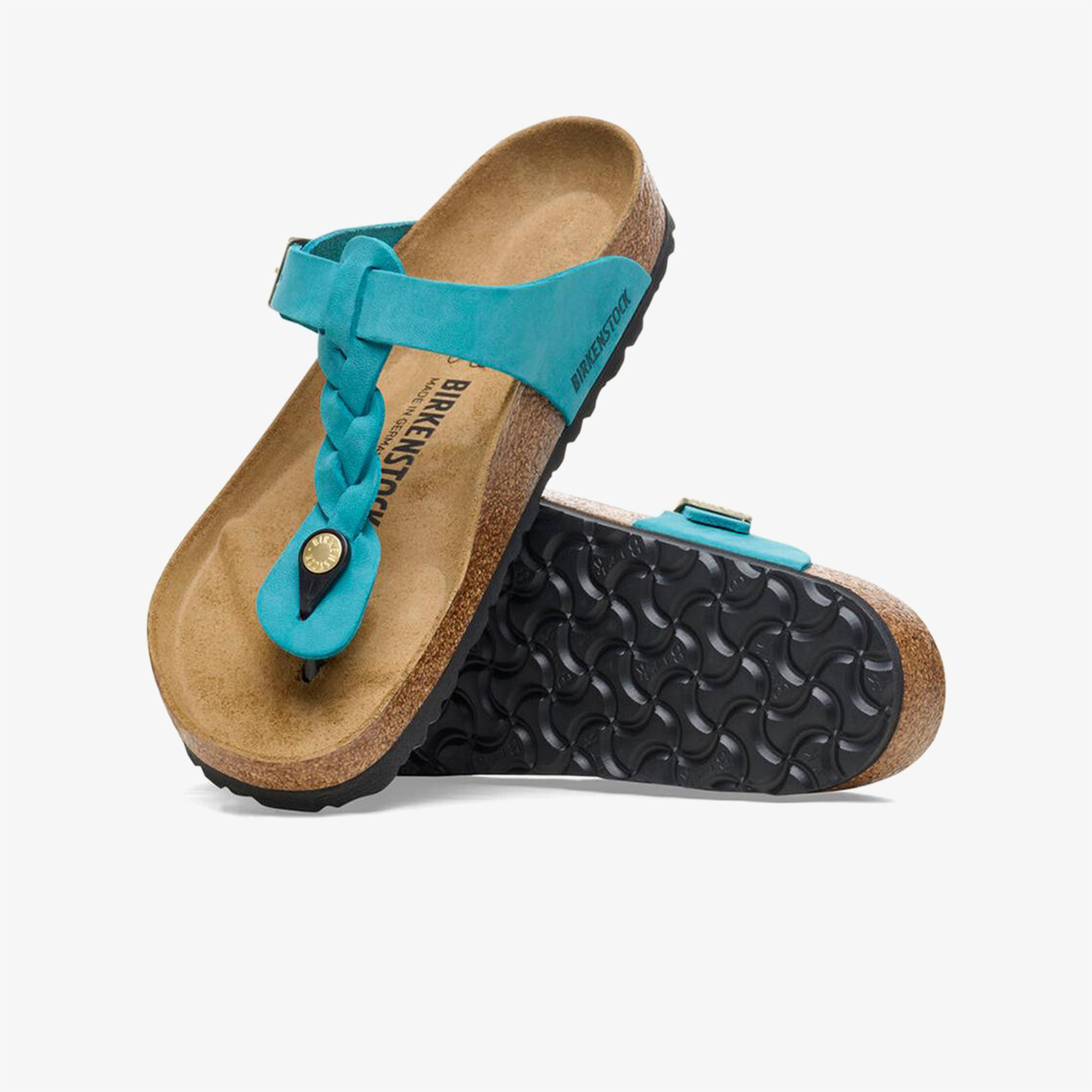 Birkenstock Gizeh Leoi Braided Kadın Mavi Terlik