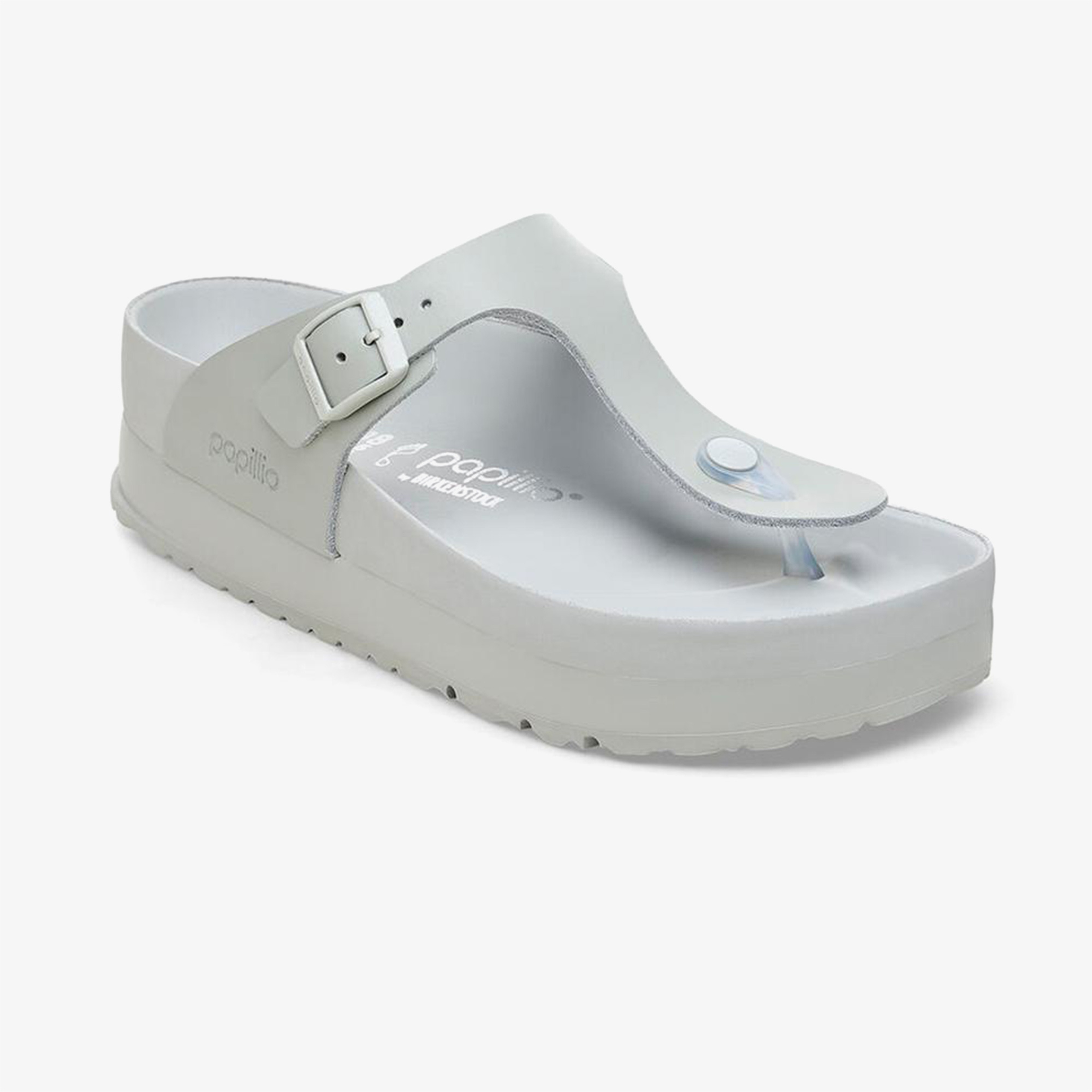Birkenstock Gizeh Platform Flex Kadın Gri Terlik