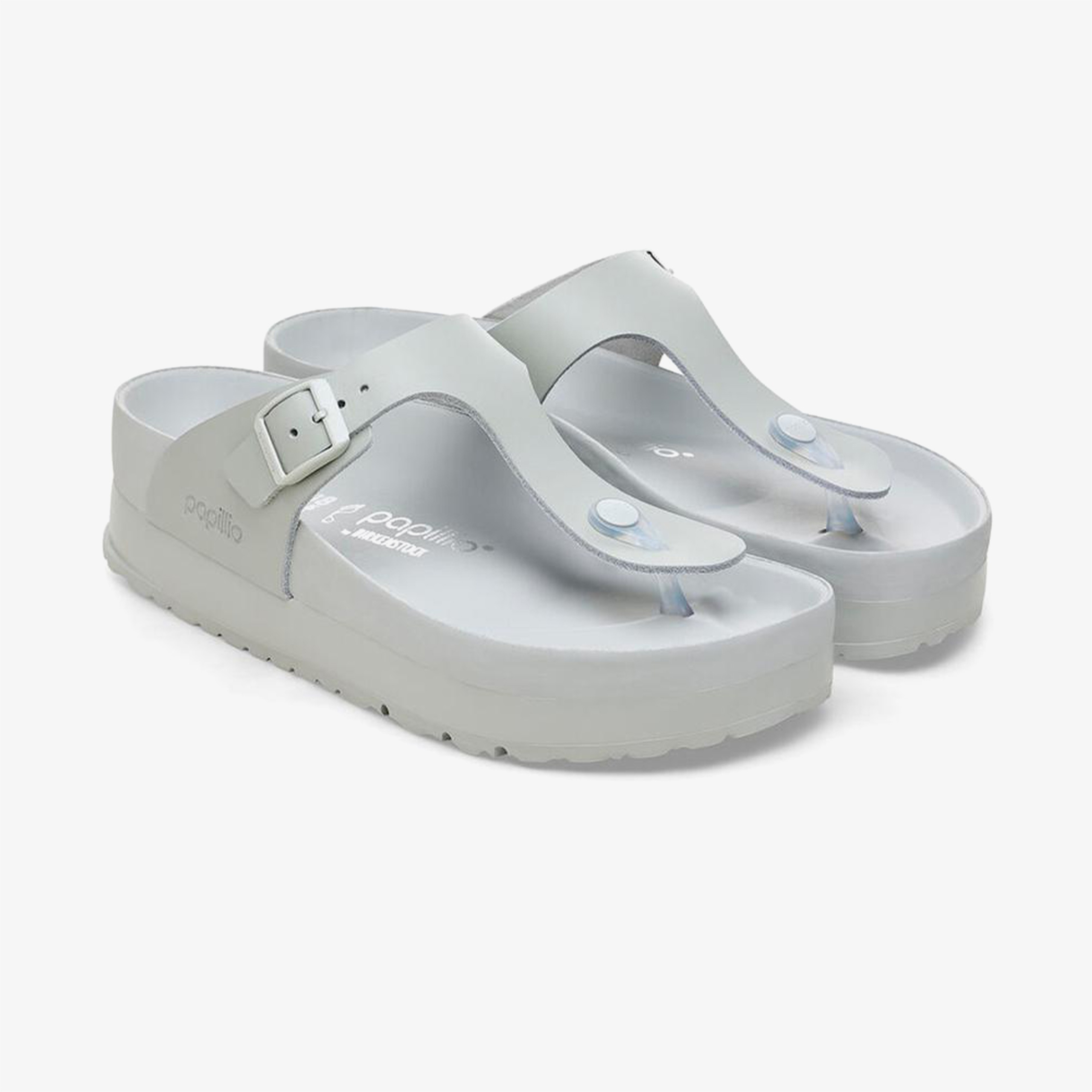 Birkenstock Gizeh Platform Flex Kadın Gri Terlik