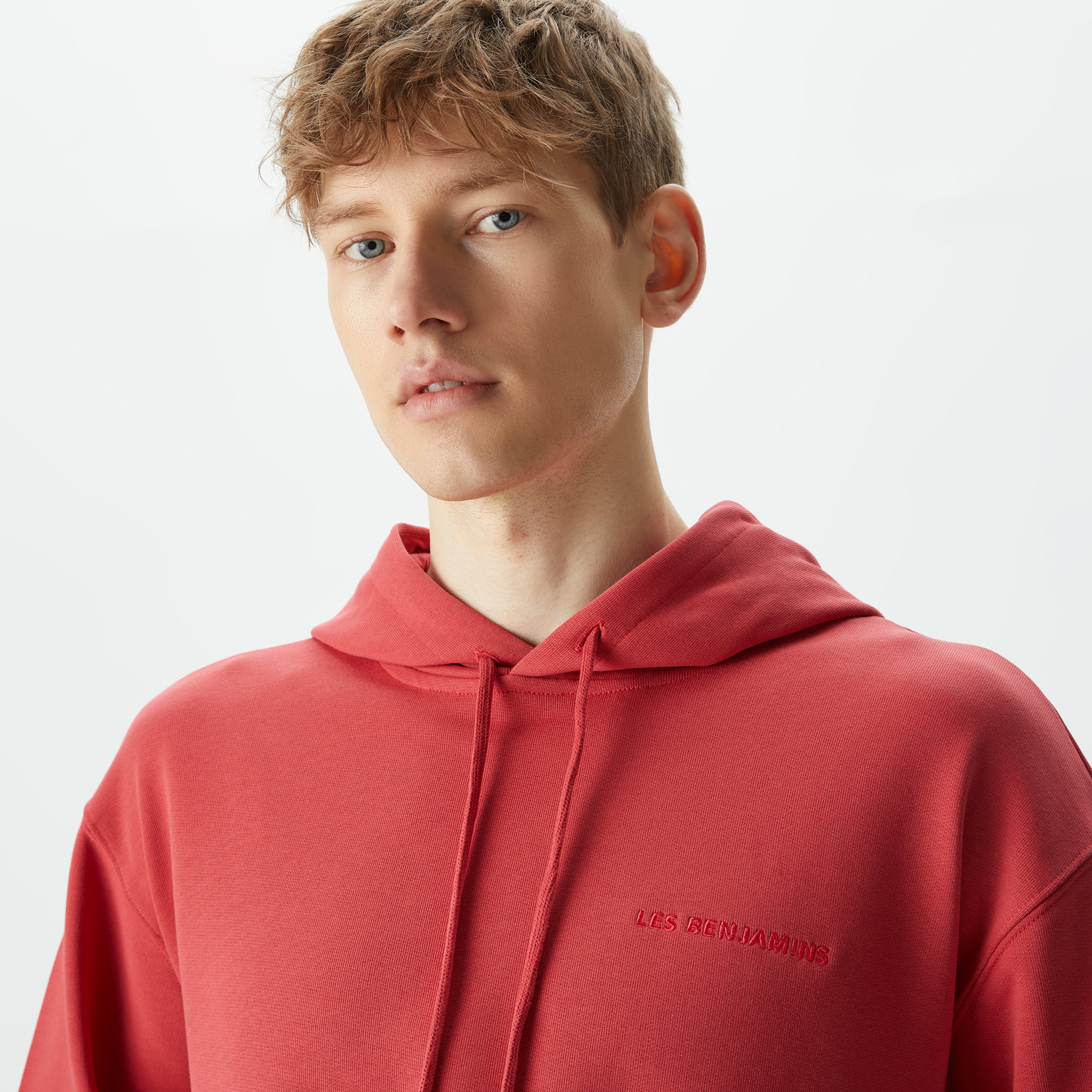 Les Benjamins Essential 304 Erkek Kırmızı Hoodie