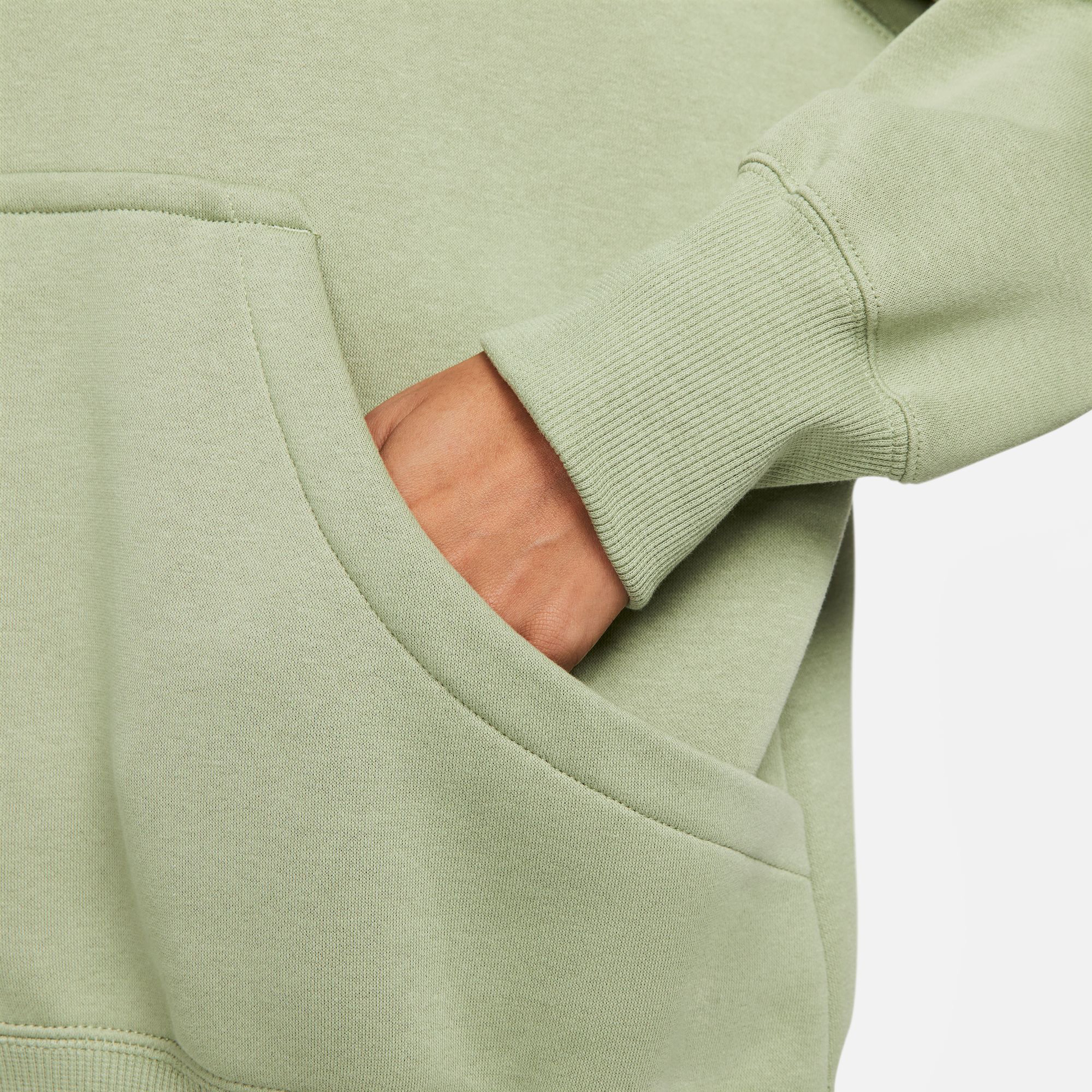 Nike Sportswear Phoenix Fleece Oversize Kadın Yeşil Eşofman Üstü