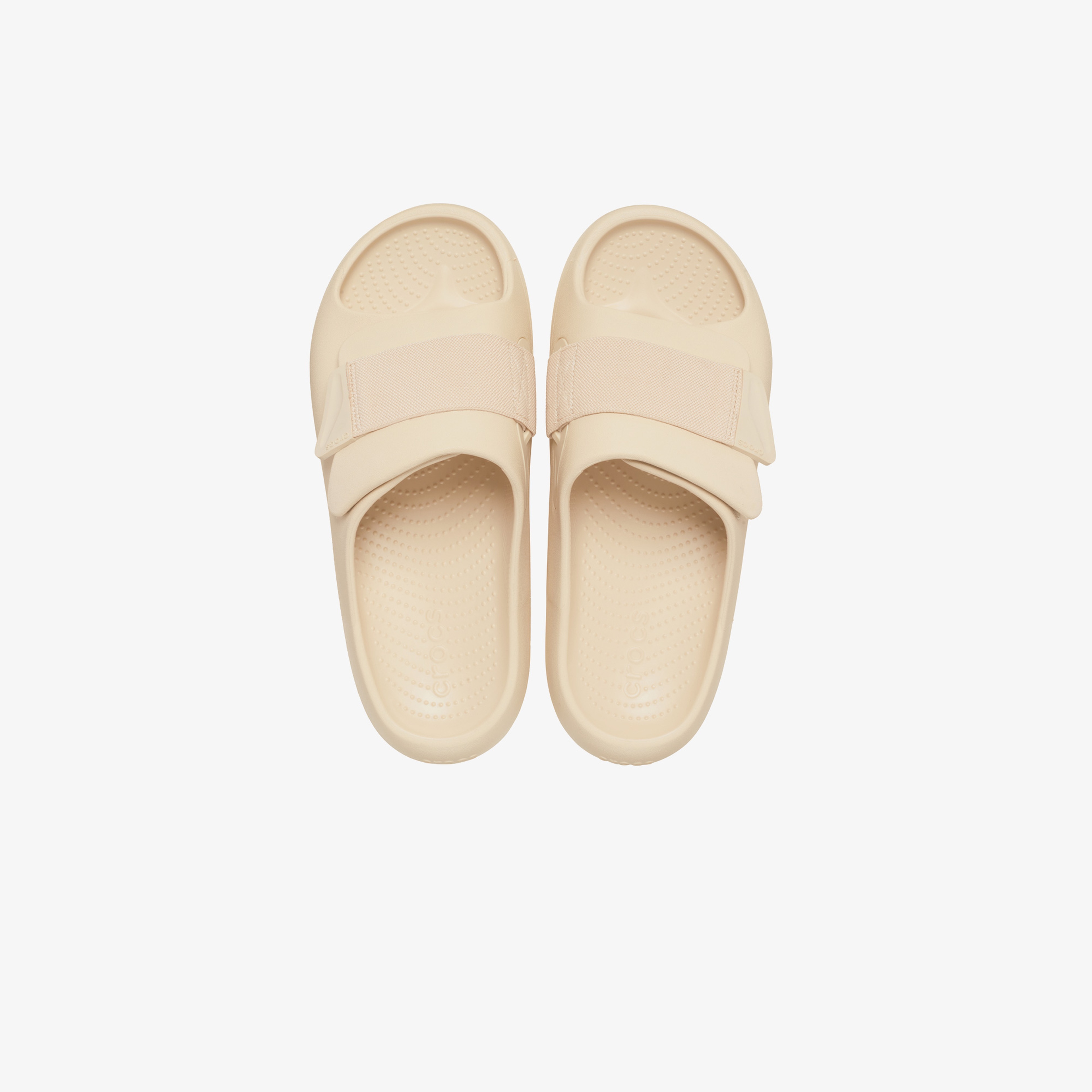 Crocs Mellow Luxe Recovery Slide Unisex Krem Terlik