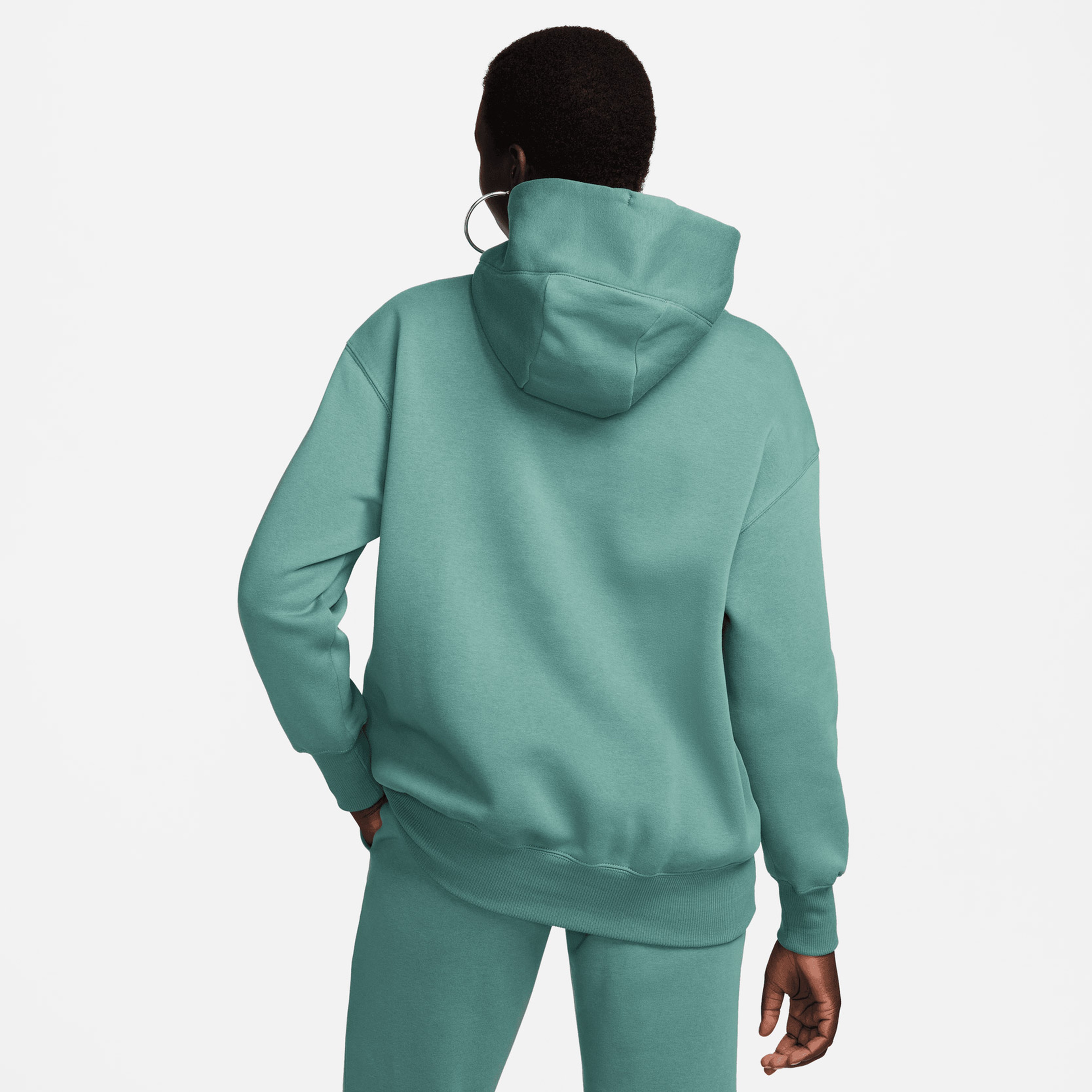 Nike Sportswear Phoenix Fleece Kadın Yeşil Hoodie