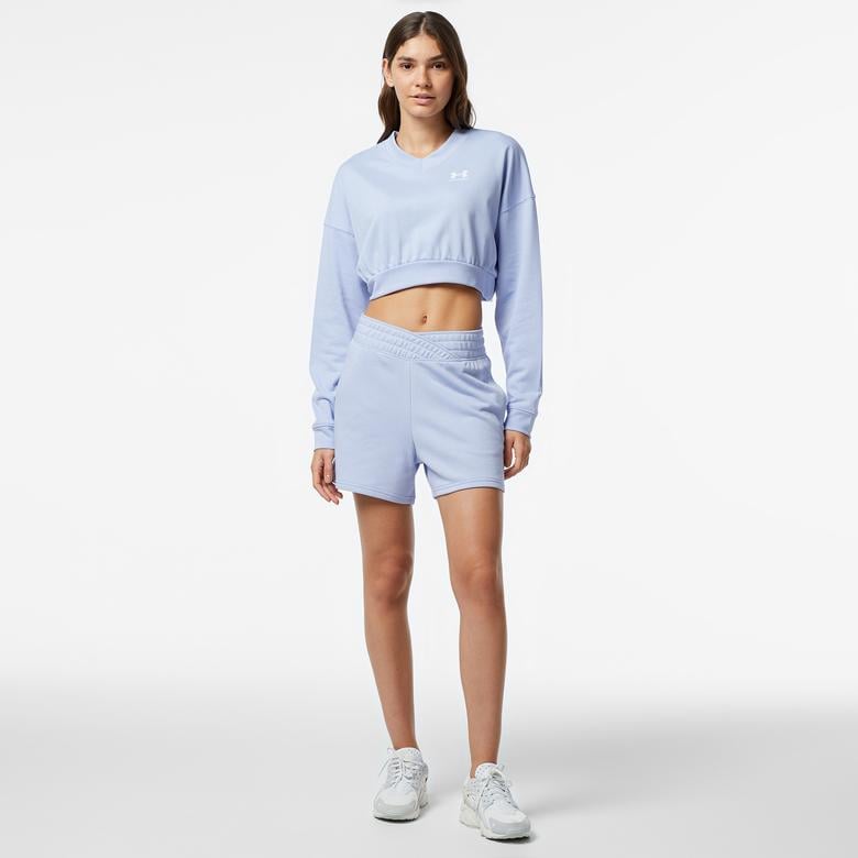 Under Armour Rival Terry Kadın Mor Şort