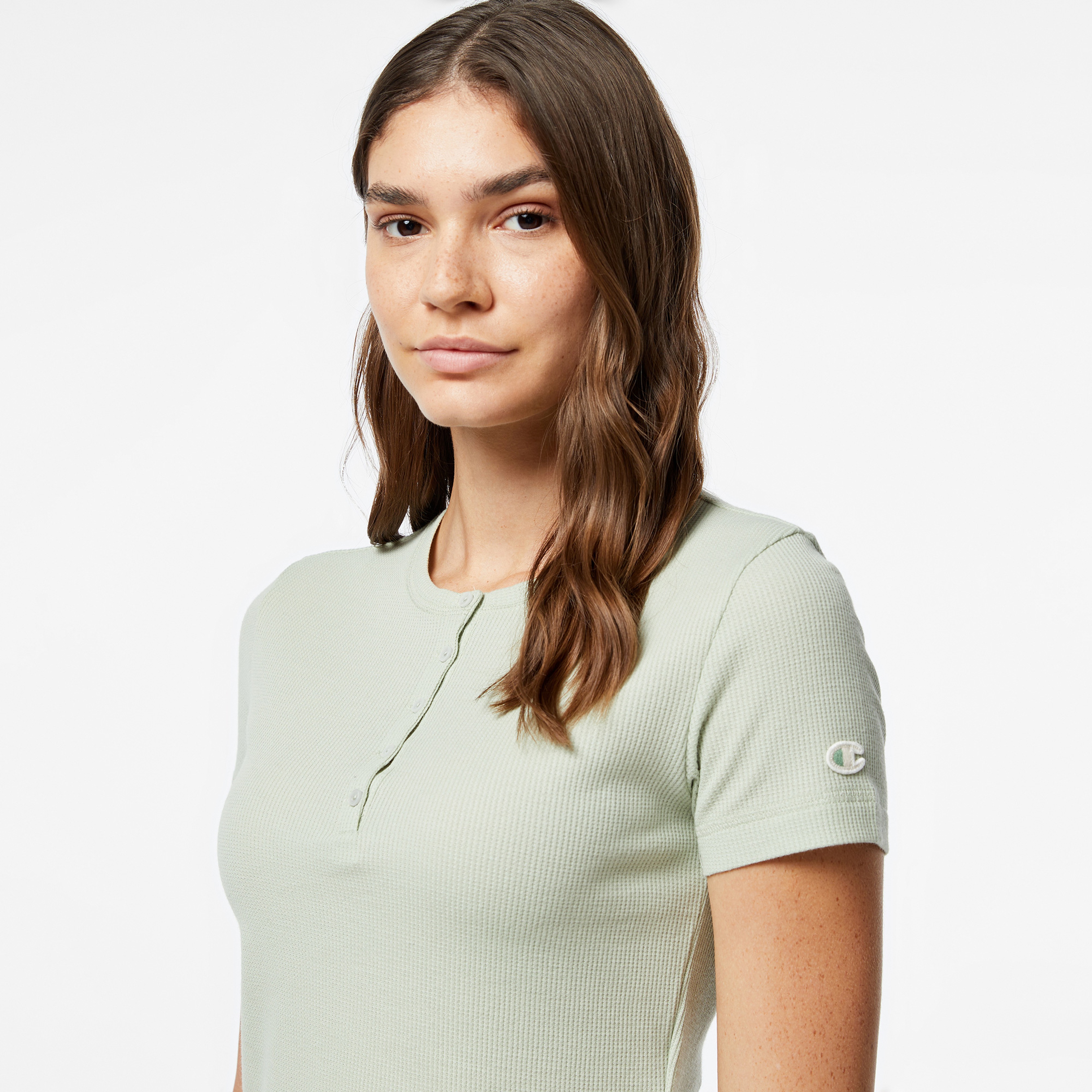 Champion Crewneck Kadın Yeşil T-Shirt