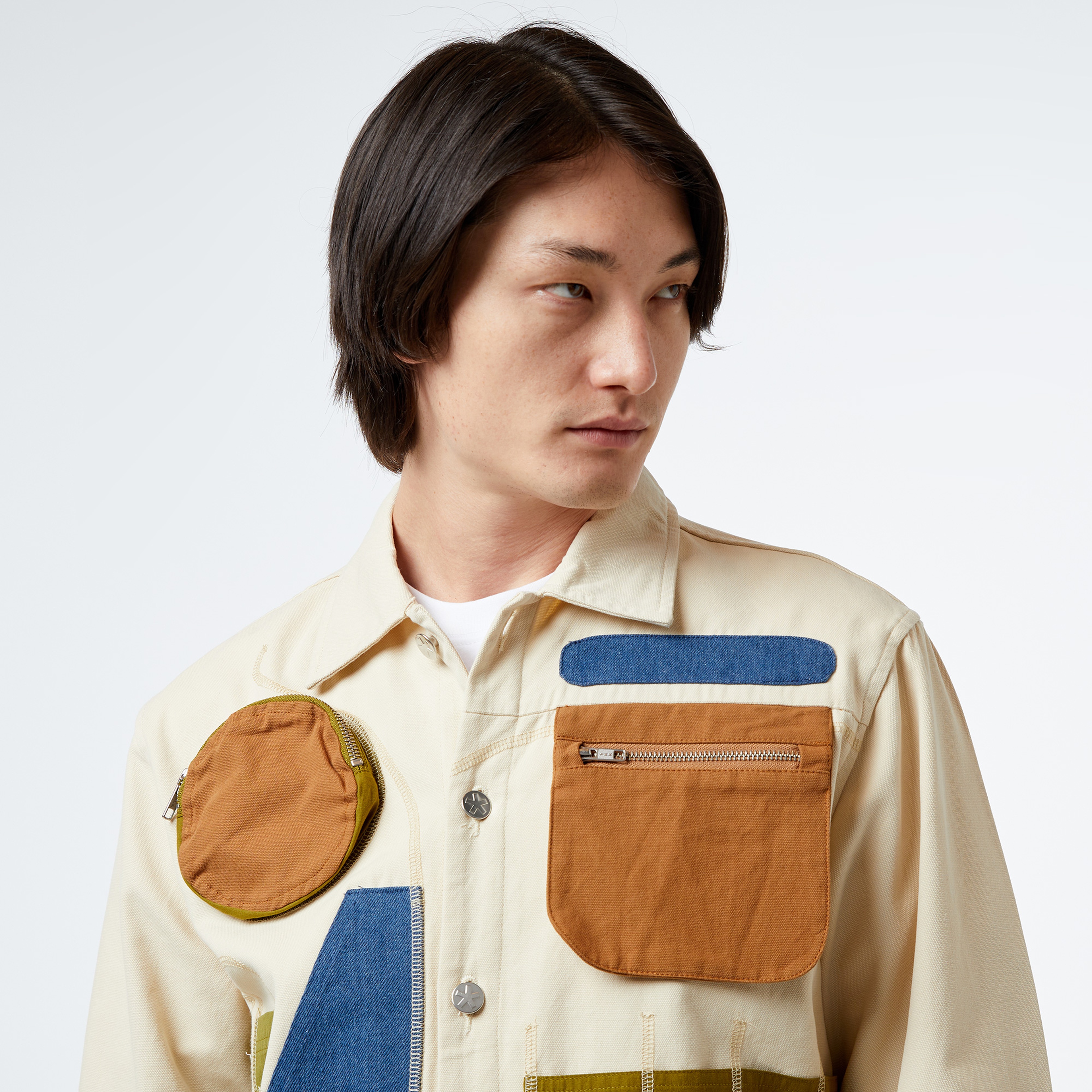 Market Rw Workstations Overshirt Erkek Beyaz Sweatshirt