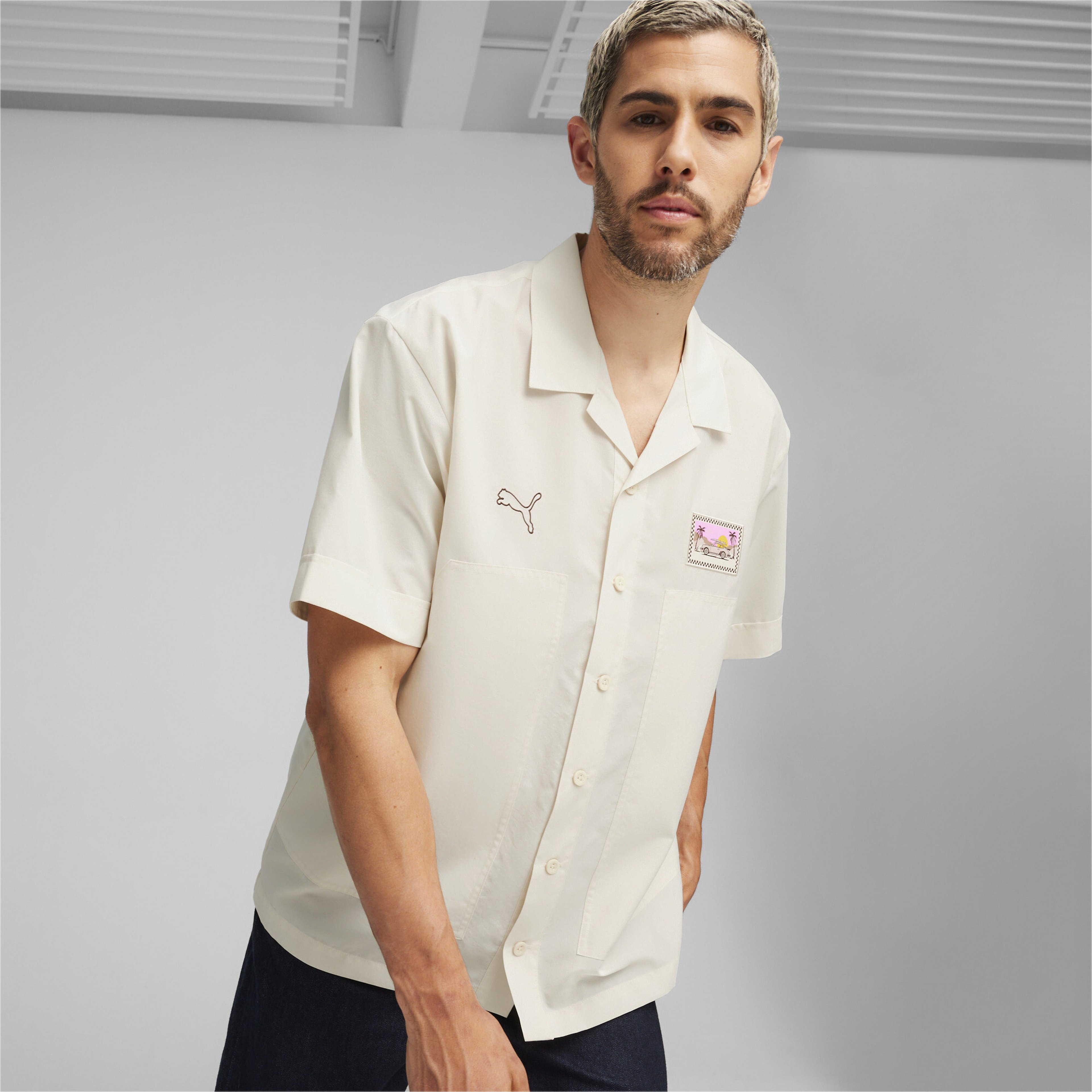 Puma Pl Summer Crew Erkek Krem Gömlek