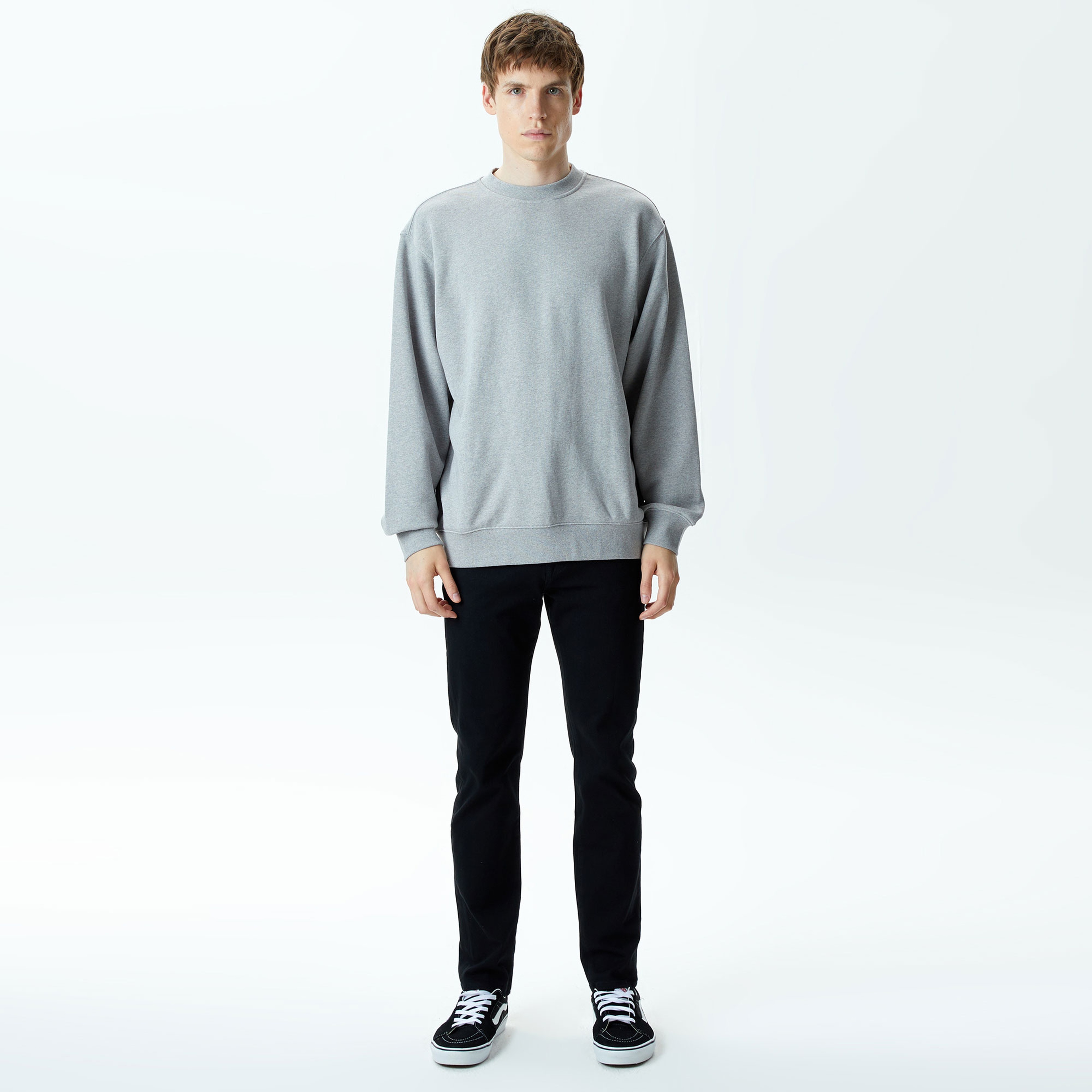 Vans Original Standards Loose Crew Erkek Gri Sweatshirt