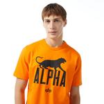 Alpha Industries Alpha Leopard Erkek Turuncu T-Shirt