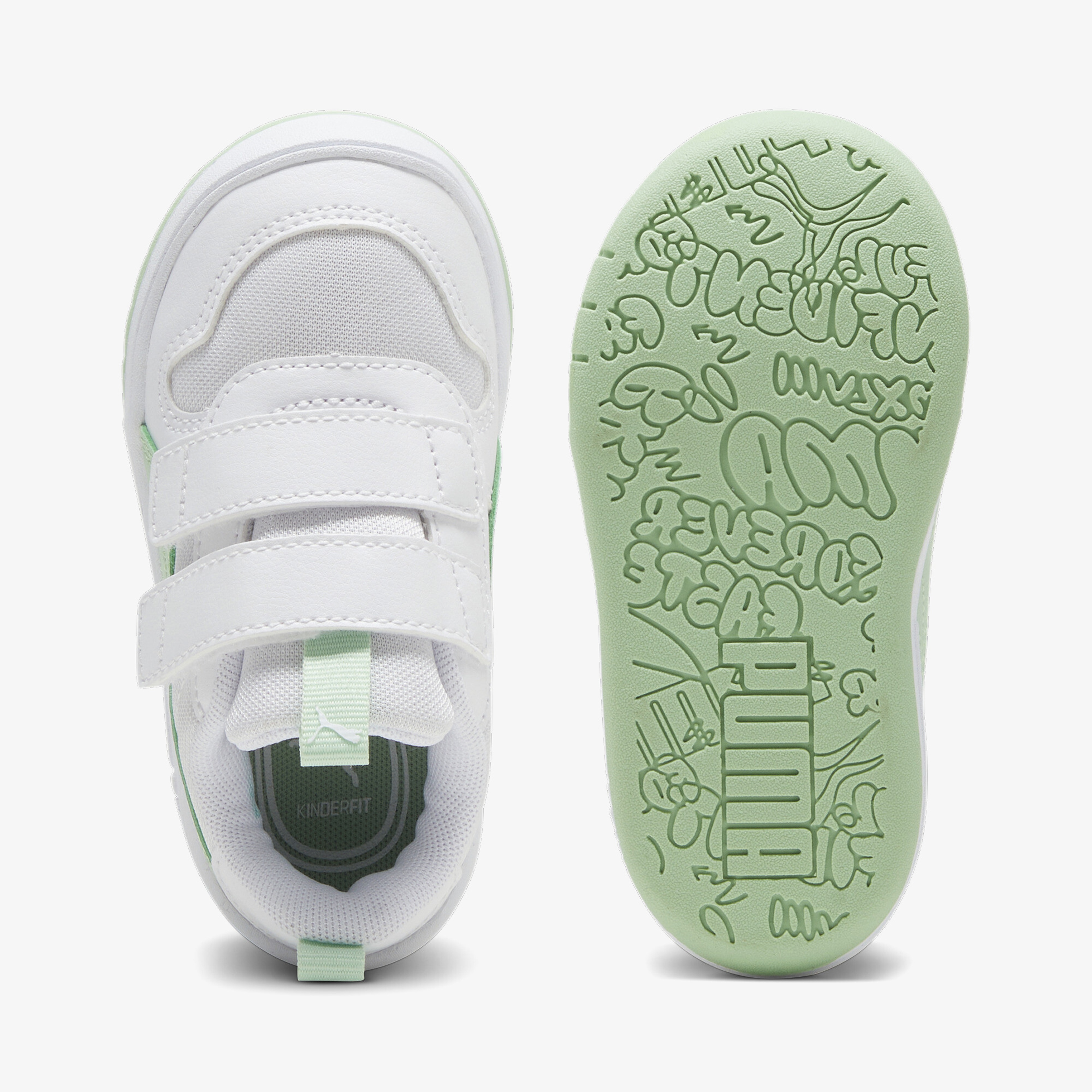 Puma Multiflex Mesh Bebek Beyaz Spor Ayakkabı