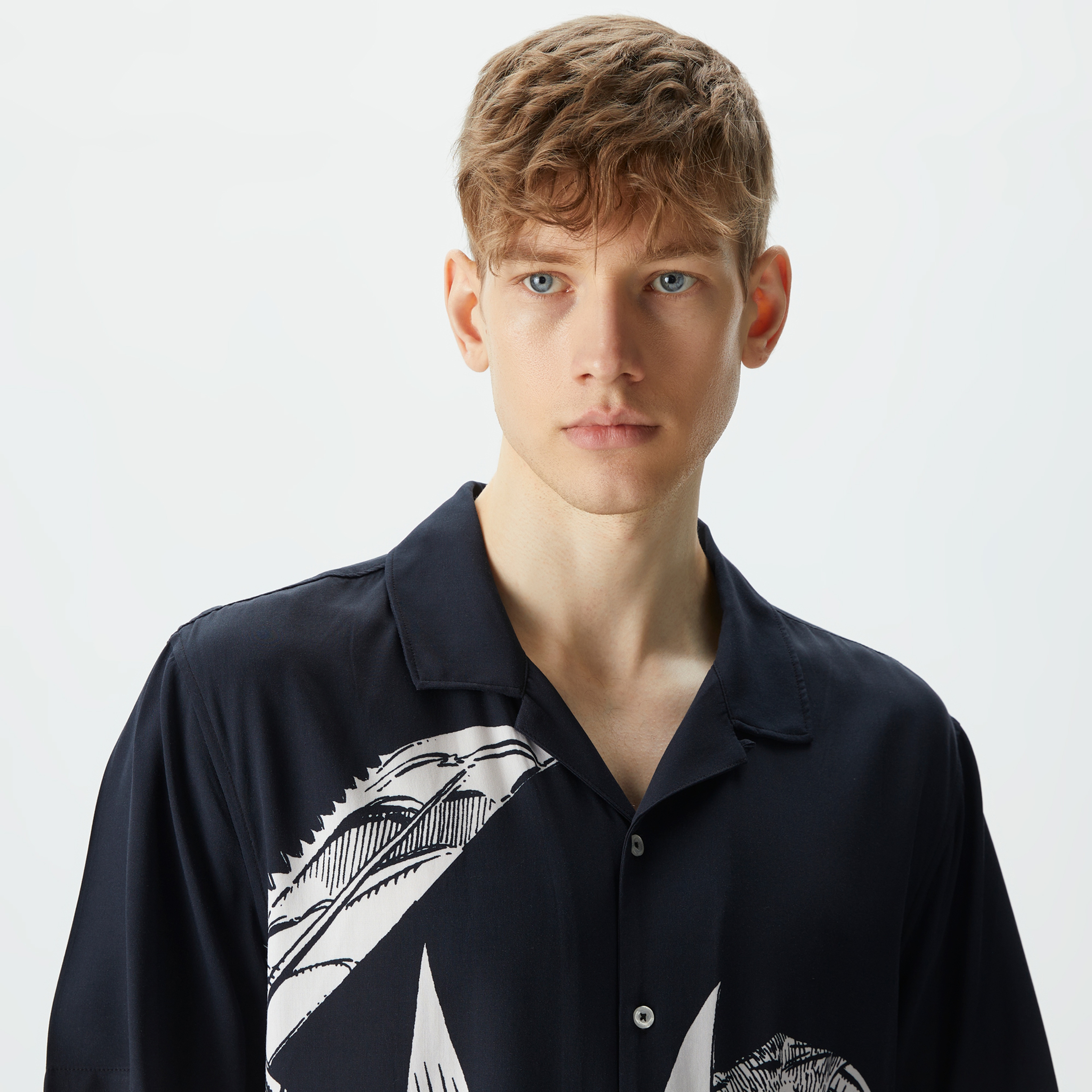 HUF x X-Men Future Clash Resort Erkek Siyah Gömlek