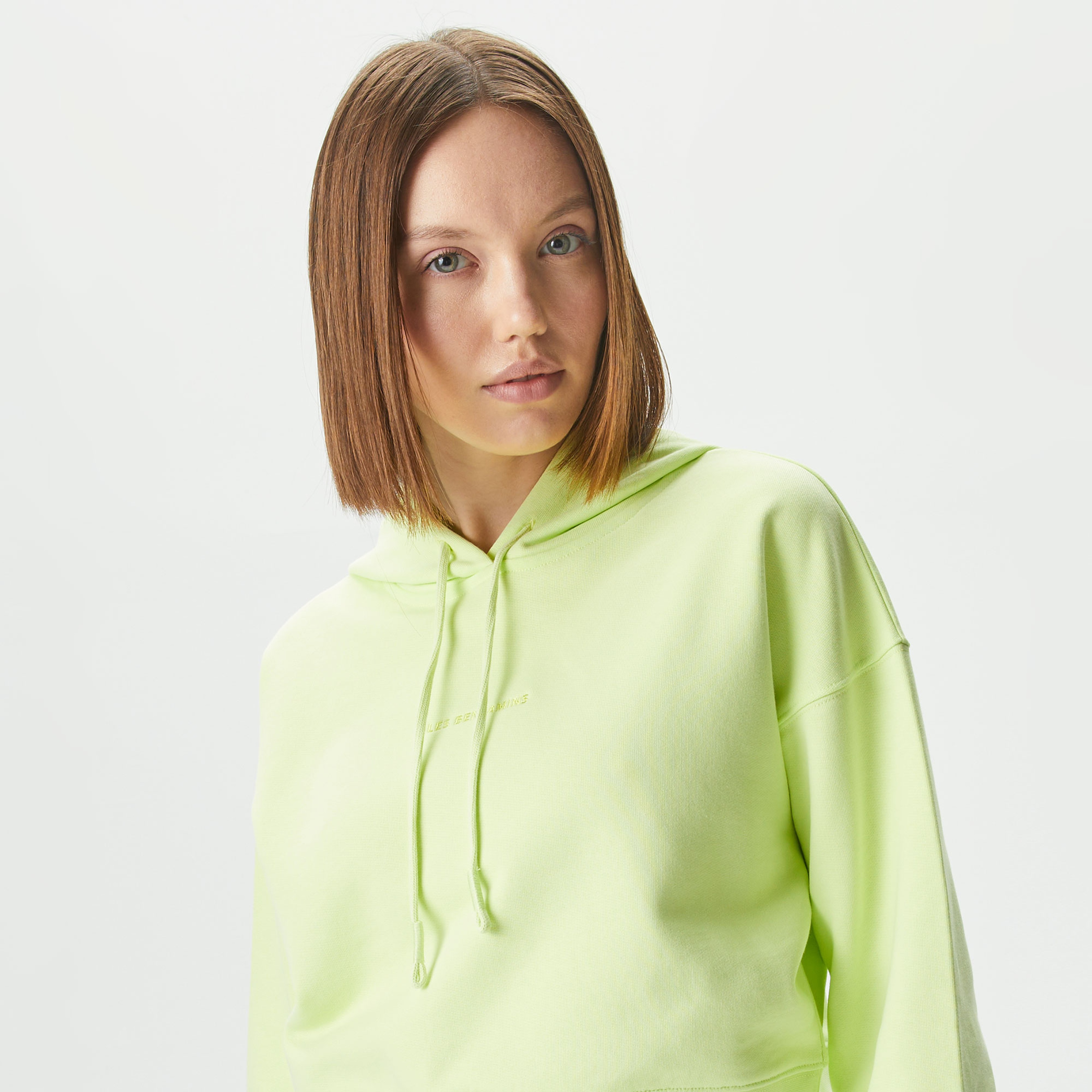 Les Benjamins Essential 301 Kadın Yeşil Hoodie