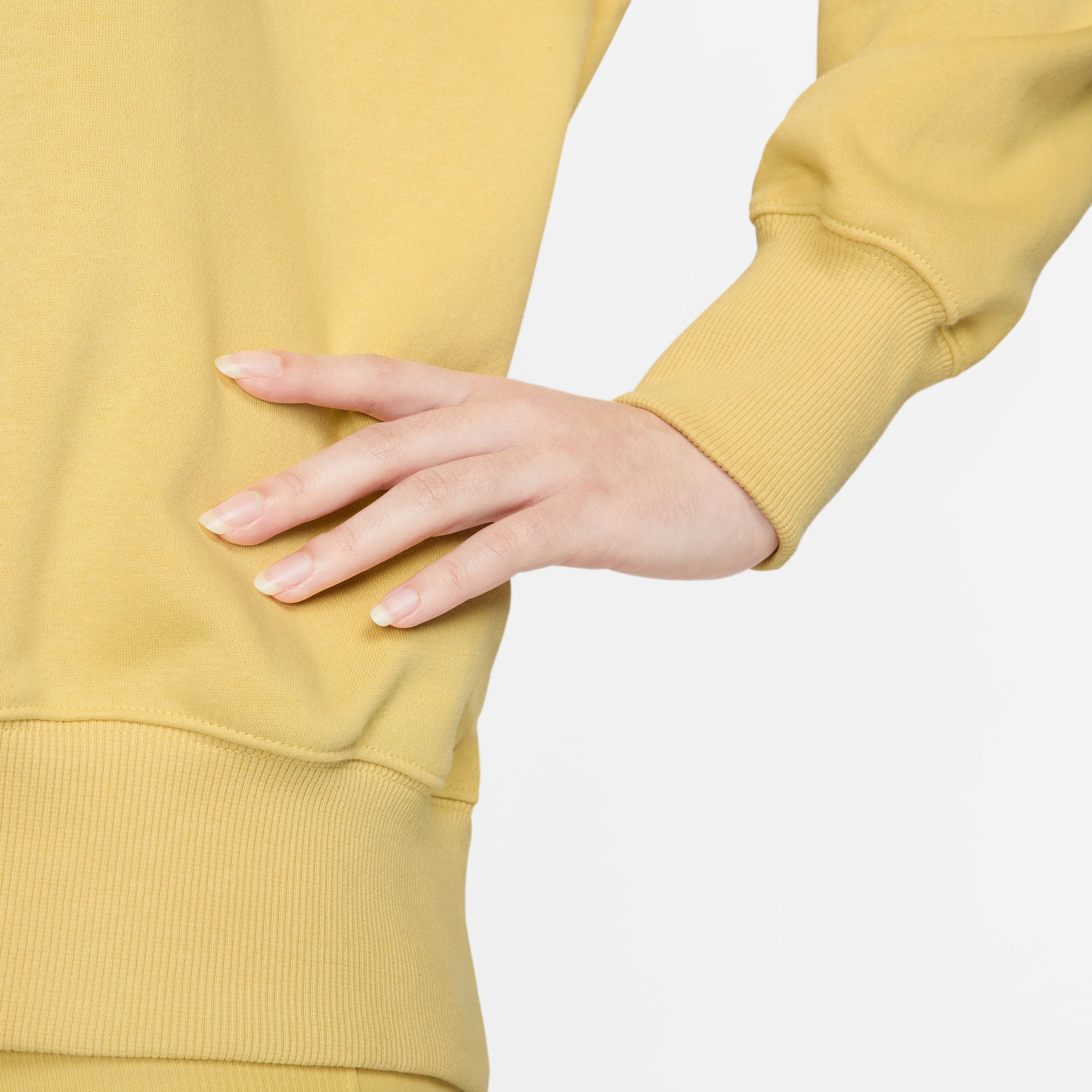 Nike Sportswear Oversized Sports Utility Crew-Neck Kadın Sarı Sweatshirt