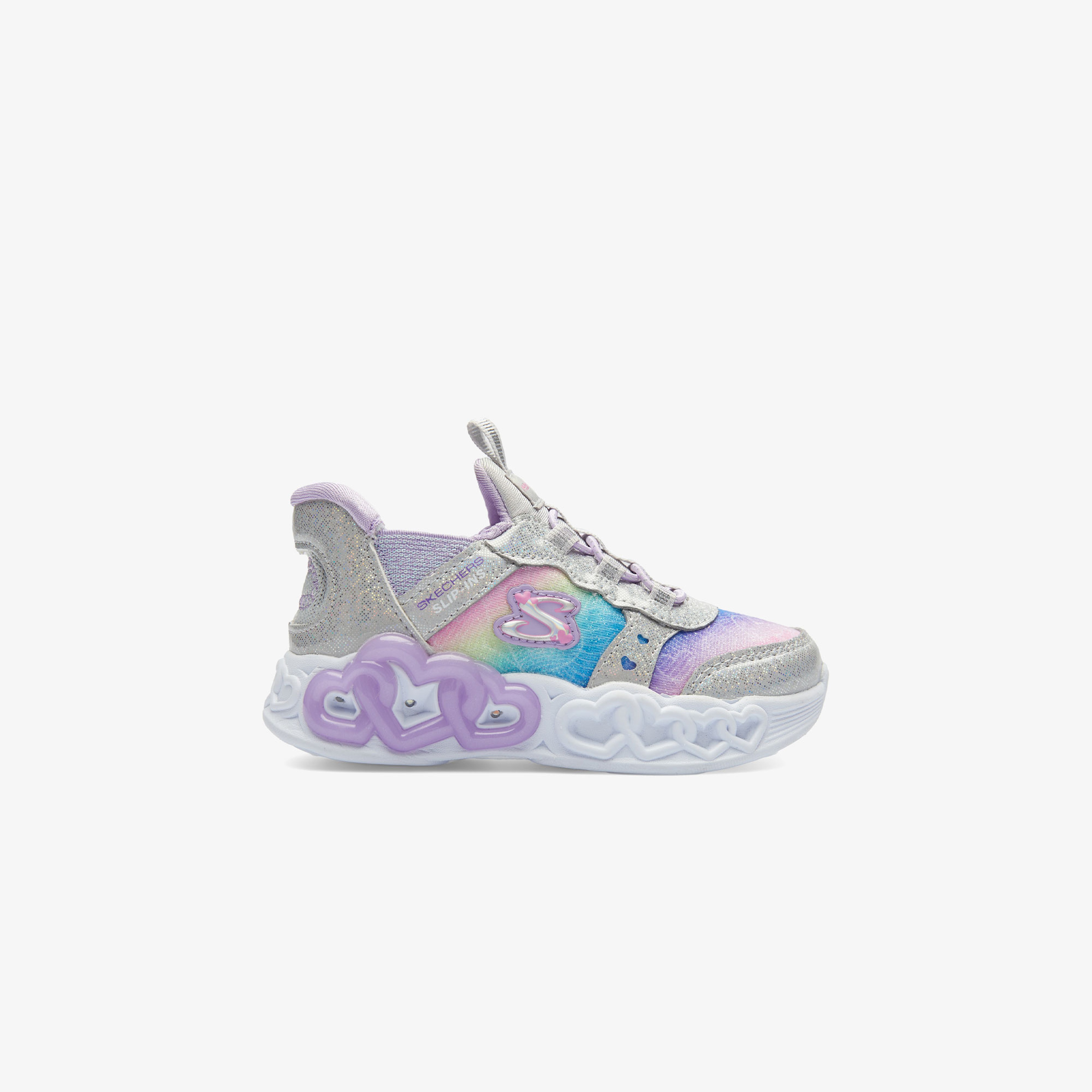 Skechers Infinite Heart Lights Bebek Gri Spor Ayakkabı