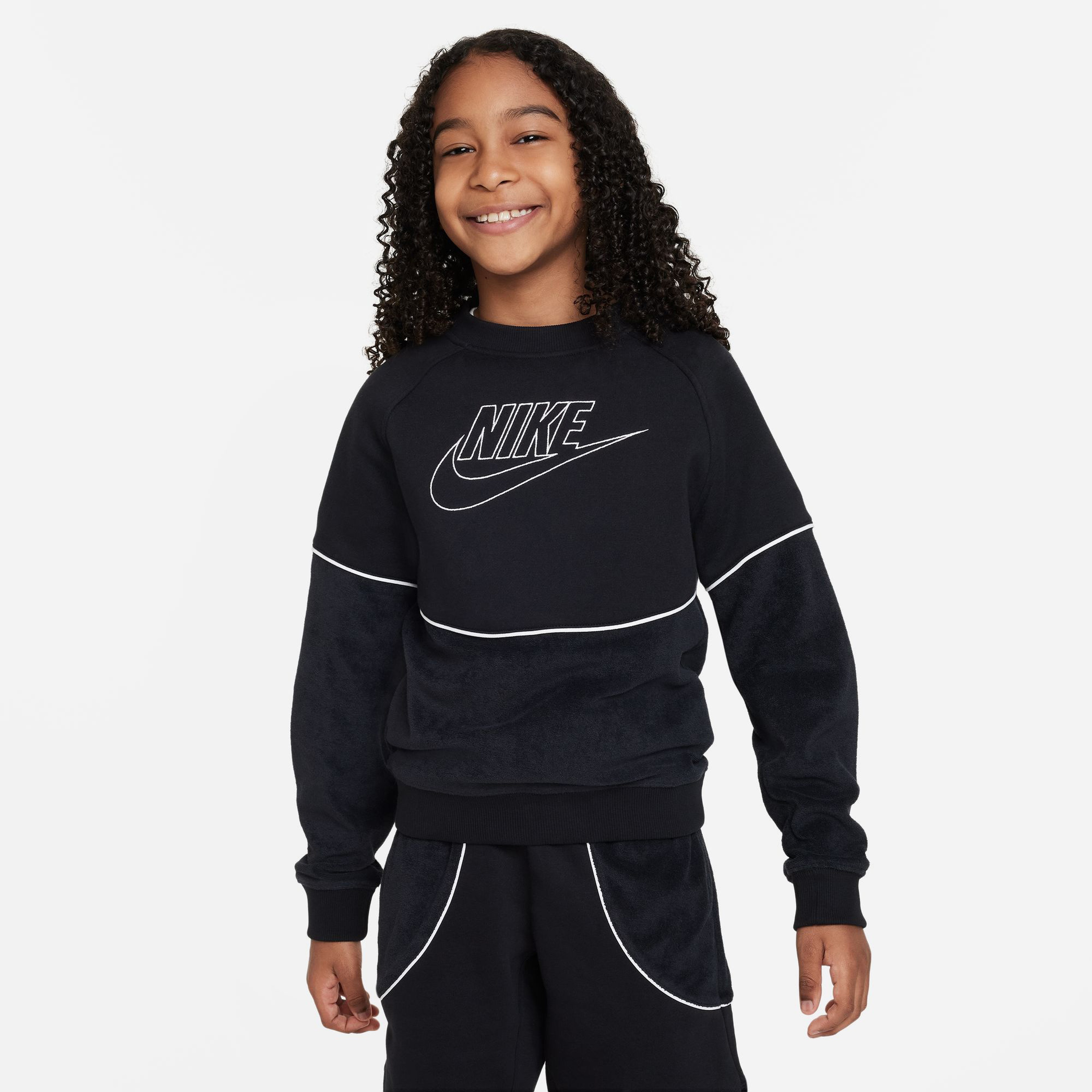 Nike Sportswear Amplify Çocuk Siyah Sweatshirt