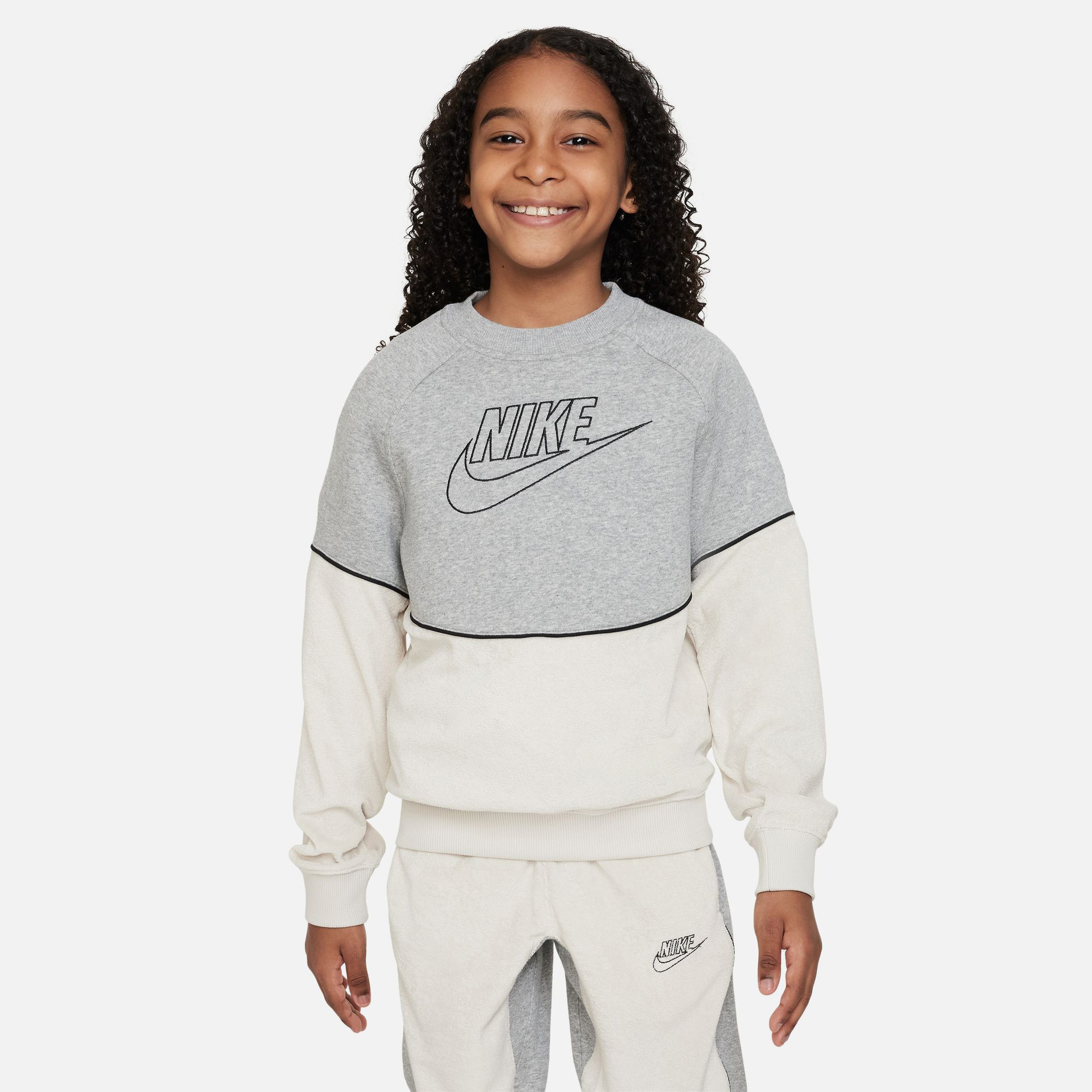 Nike Sportswear Amplify Çocuk Gri Sweatshirt