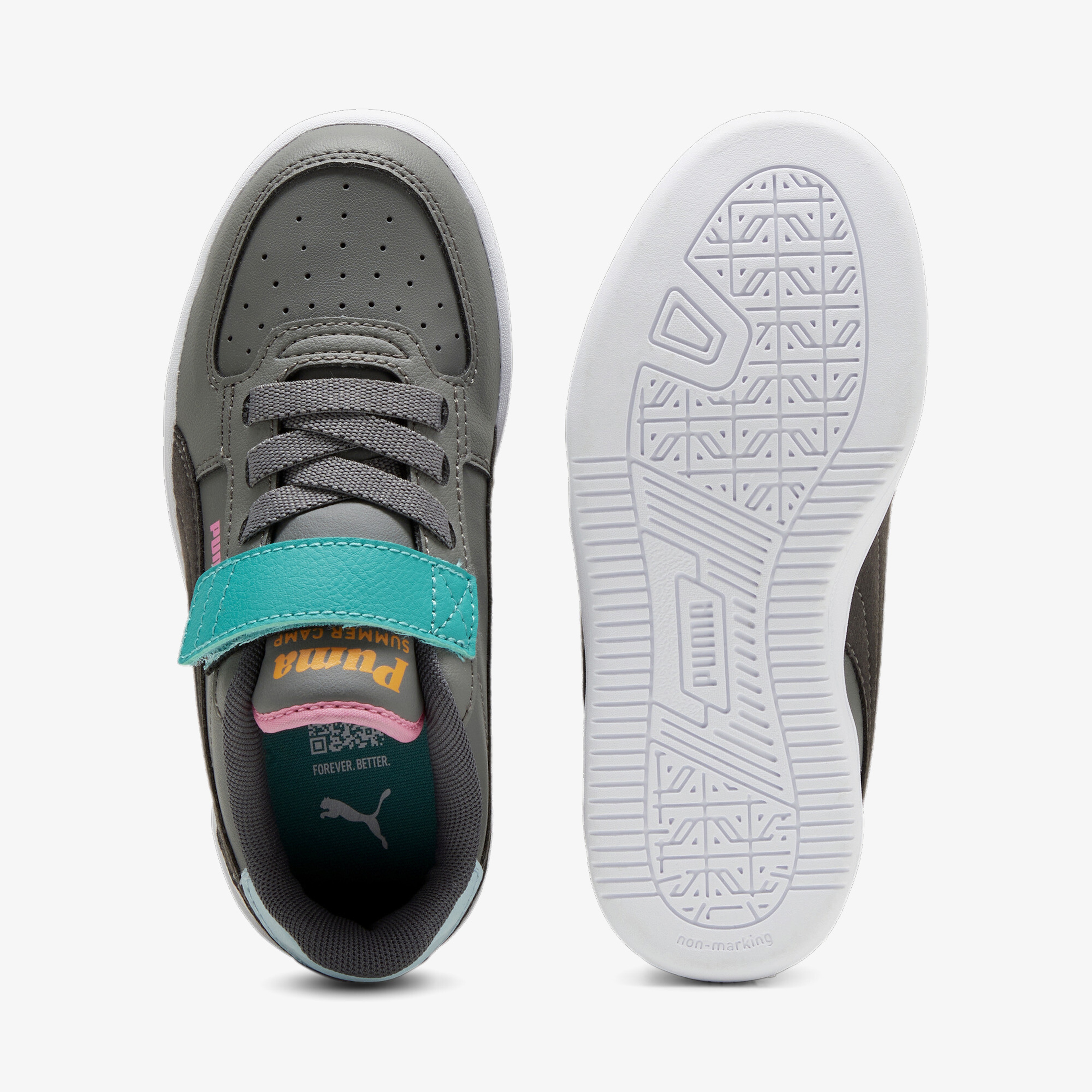 Puma Caven 2.0 Summer Ac+ Çocuk Gri Spor Ayakkabı