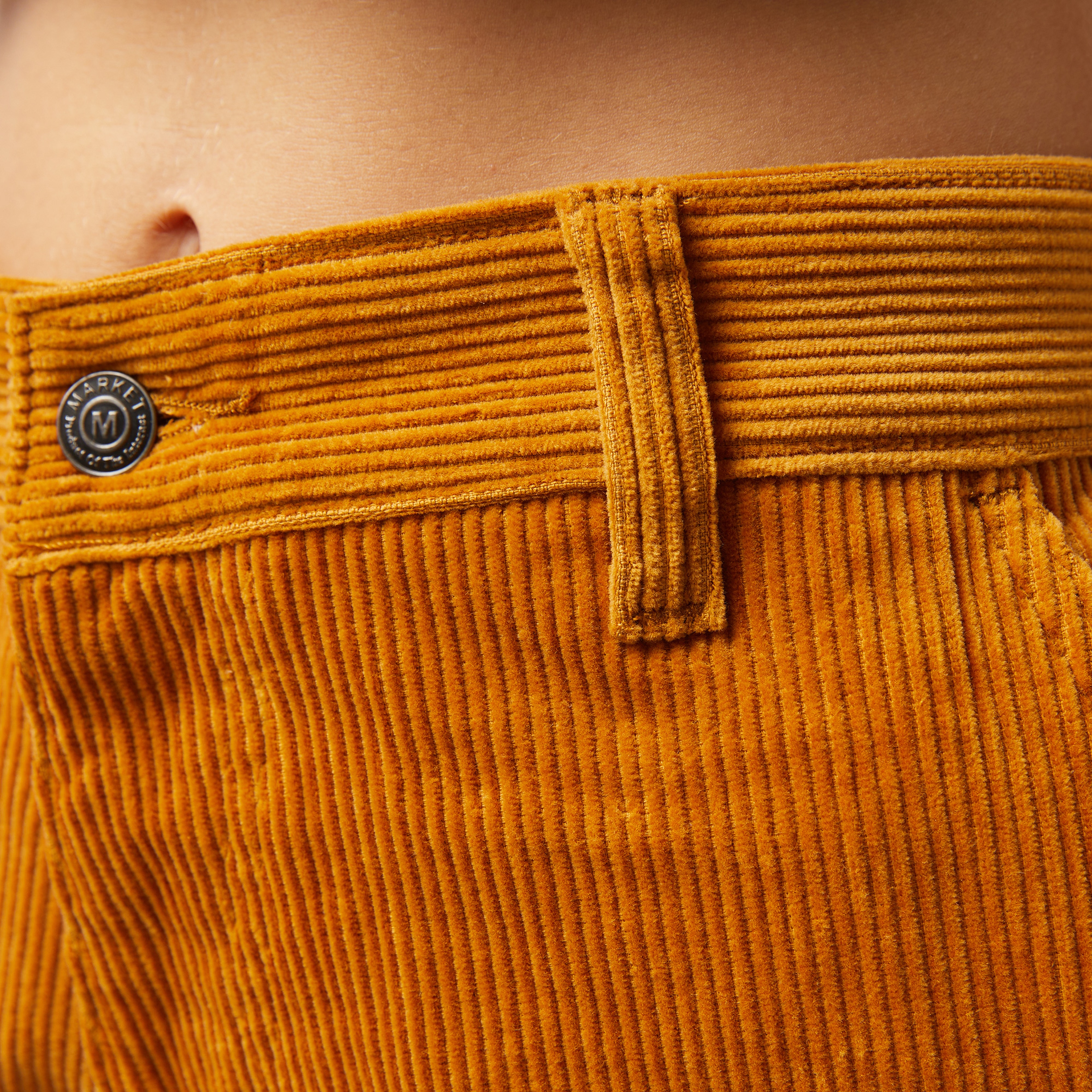 Market Boosted Club Corduroy Erkek Krem Pantolon