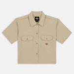 Dickies Work Cropped Kadın Haki Gömlek