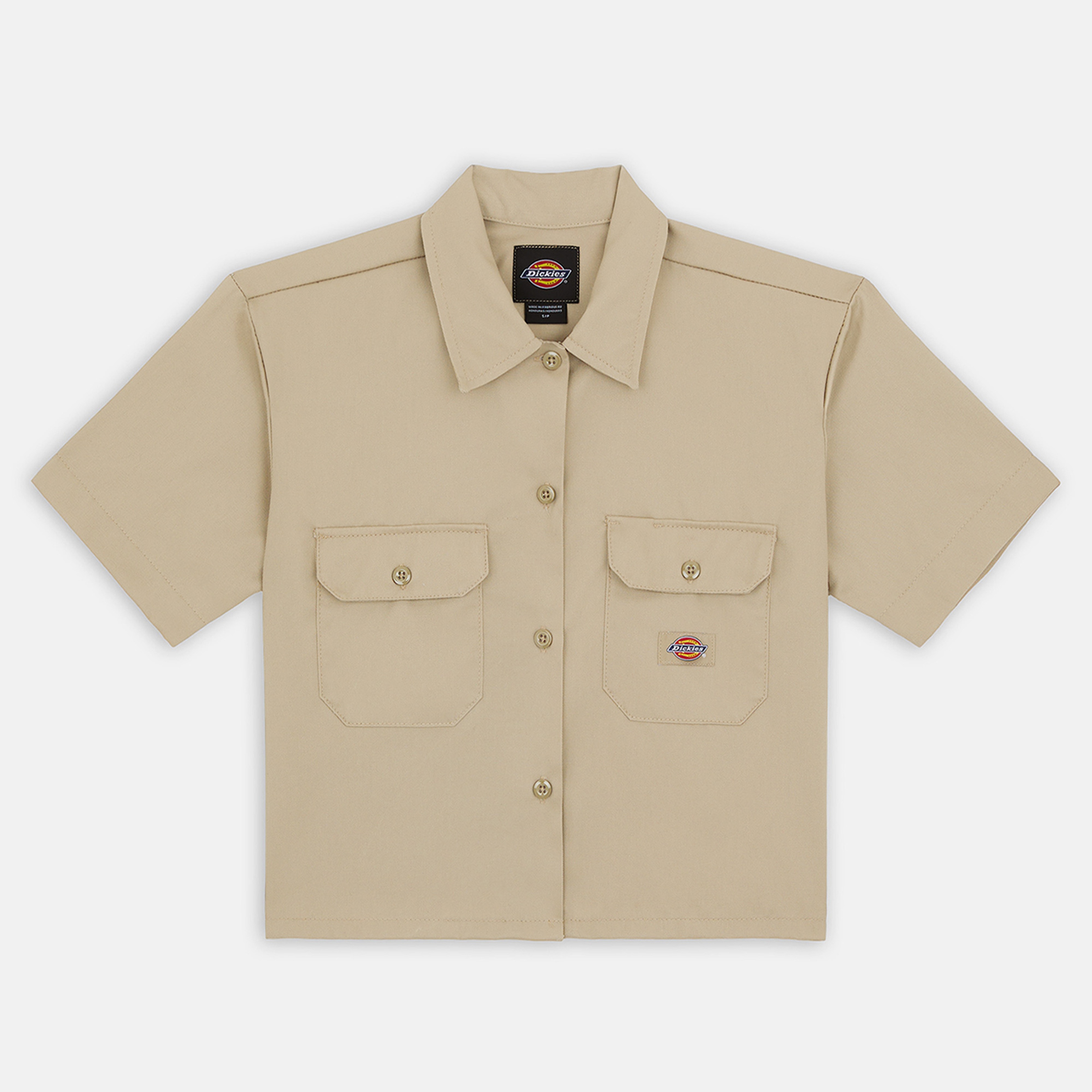 Dickies Work Cropped Kadın Haki Gömlek