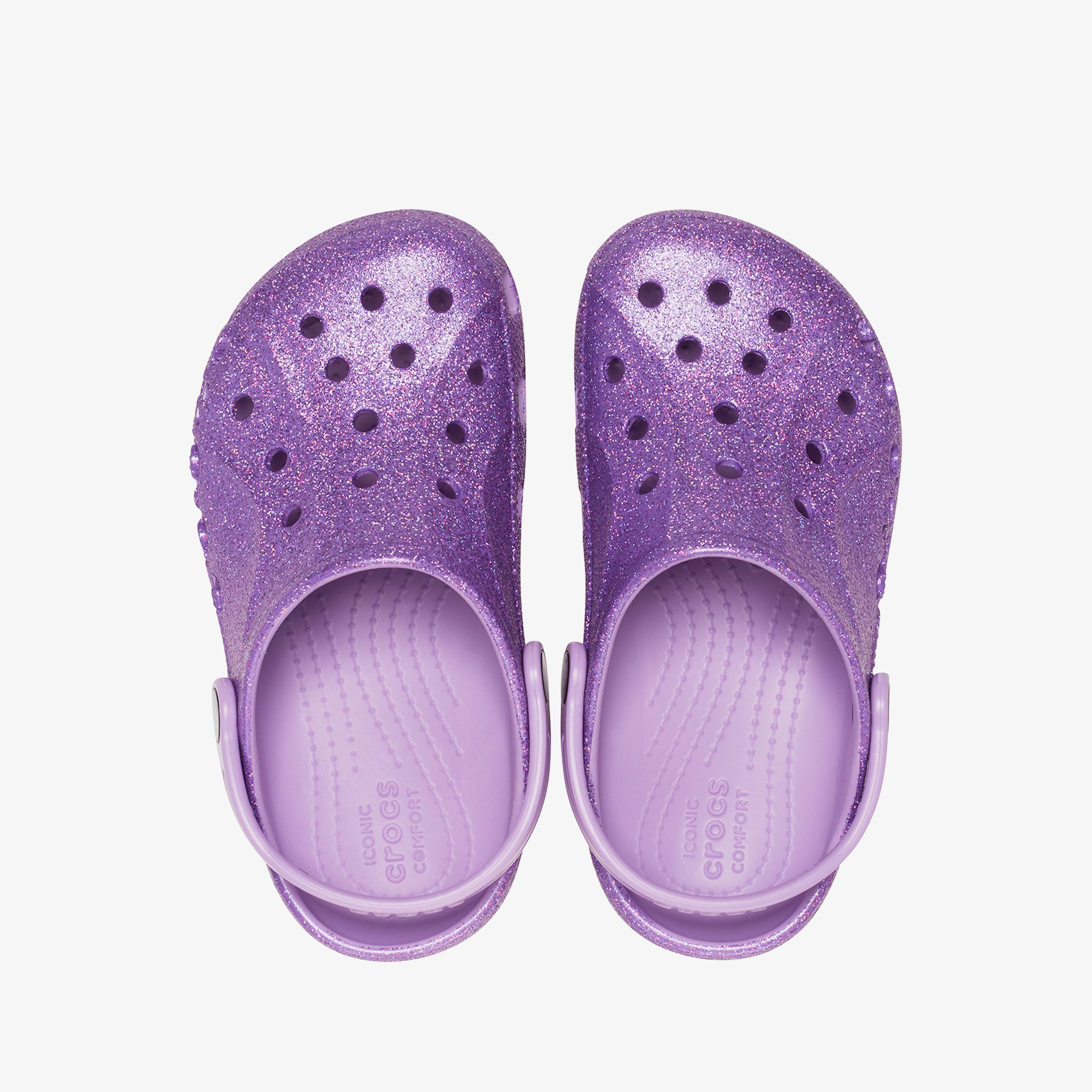 Crocs Baya Glitter K Çocuk Mor Terlik