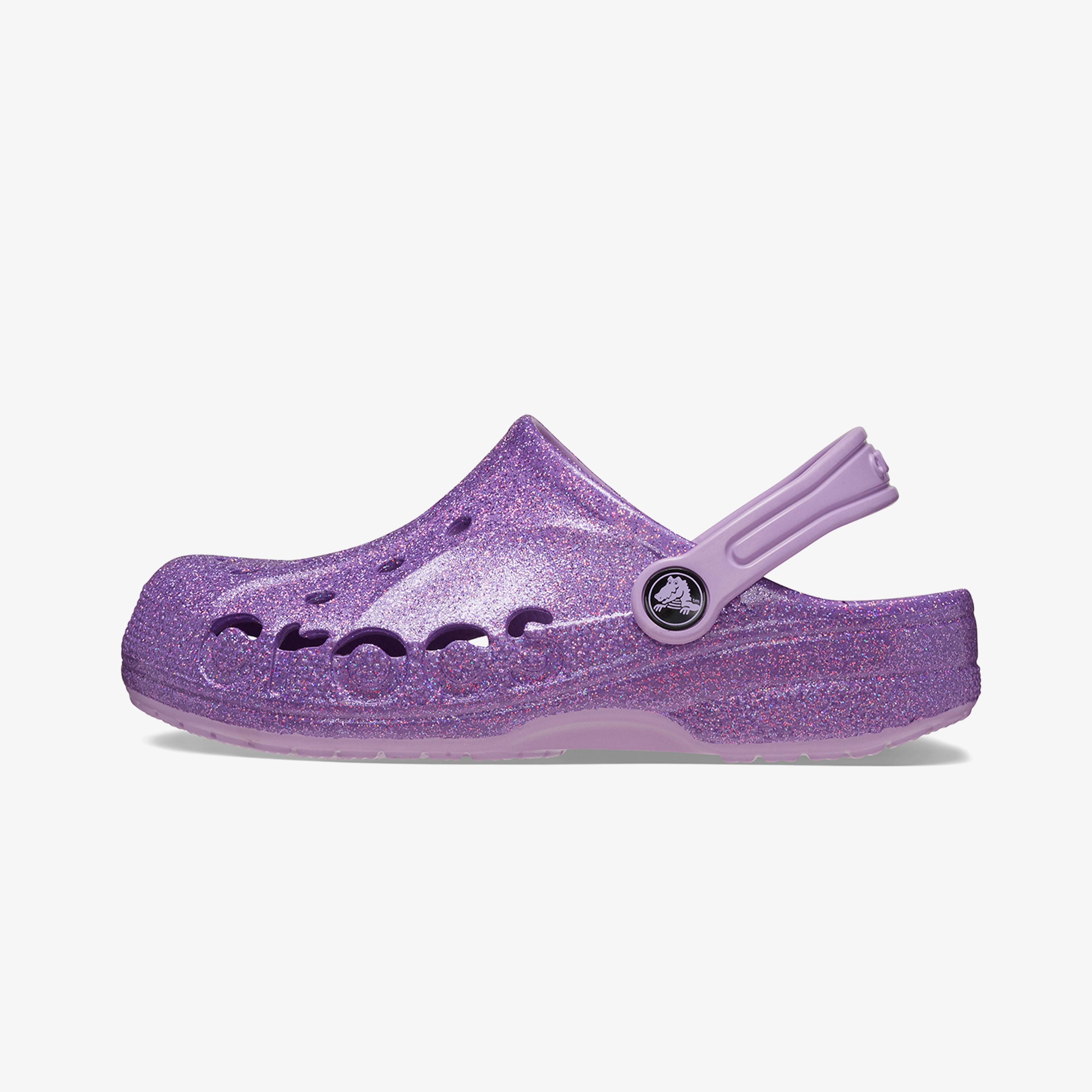 Crocs Baya Glitter K Çocuk Mor Terlik