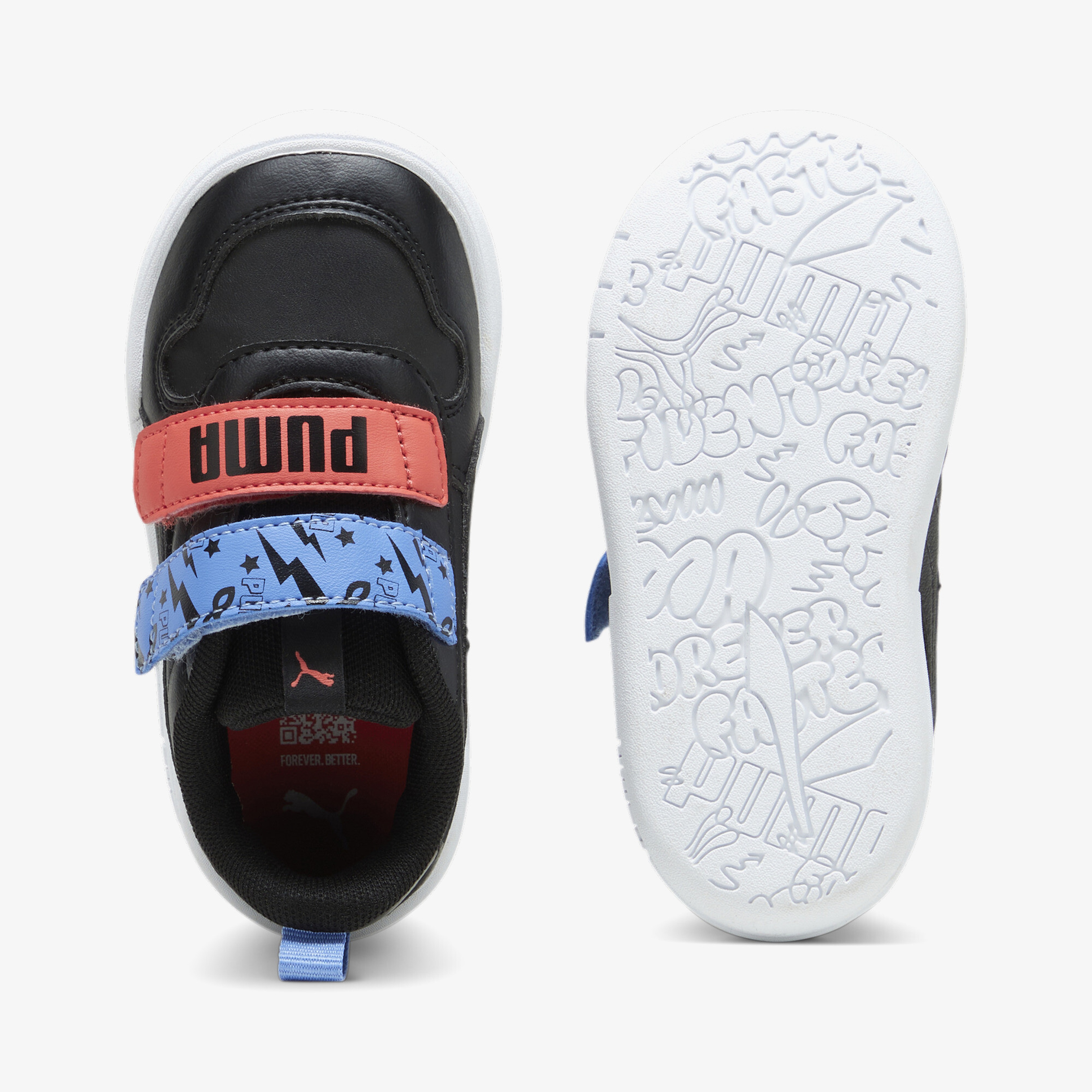 Puma Multiflexsl Masked Hero Vinf Bebek Siyah Spor Ayakkabı