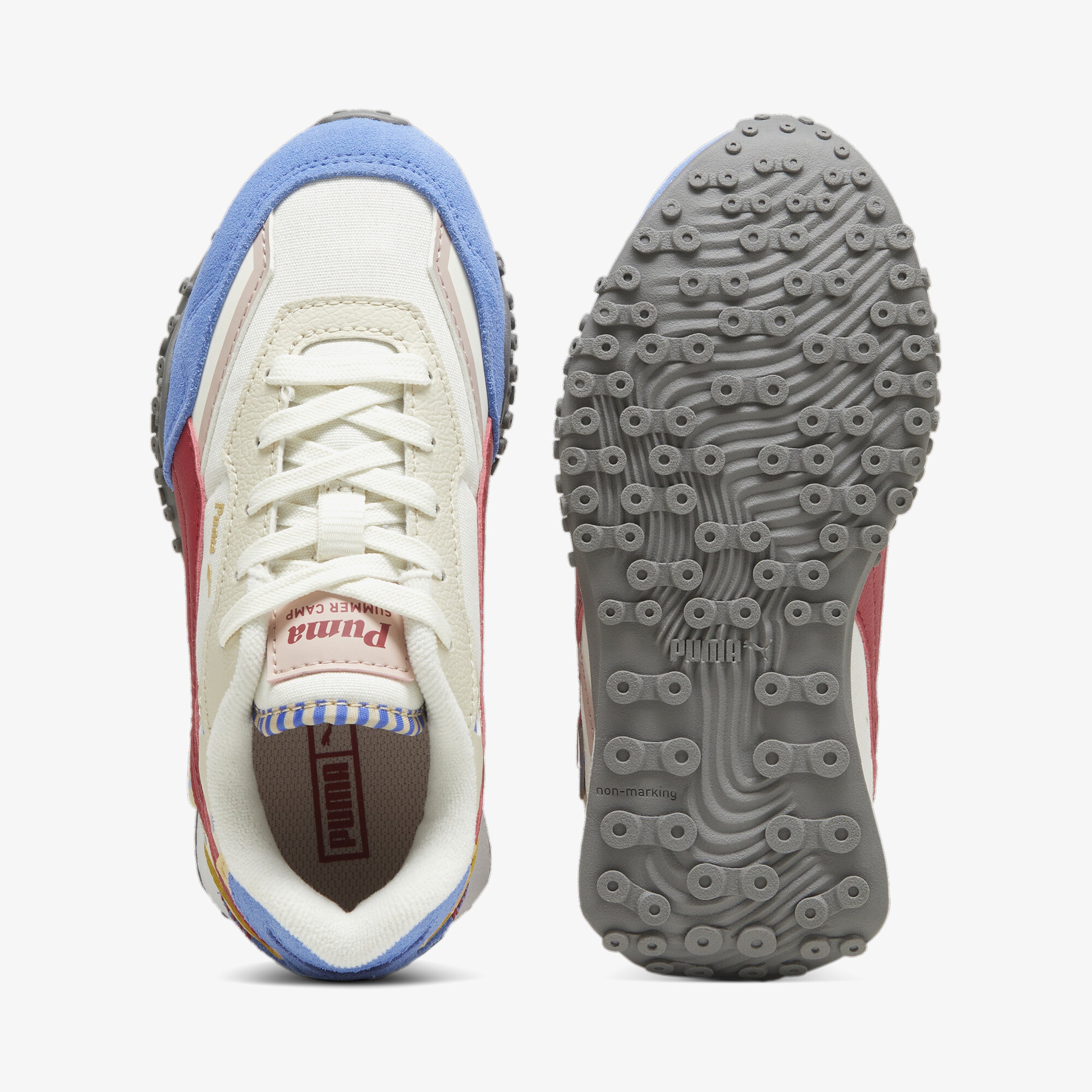 Puma Blktop Rider Summer Camp Çocuk Beyaz Spor Ayakkabı