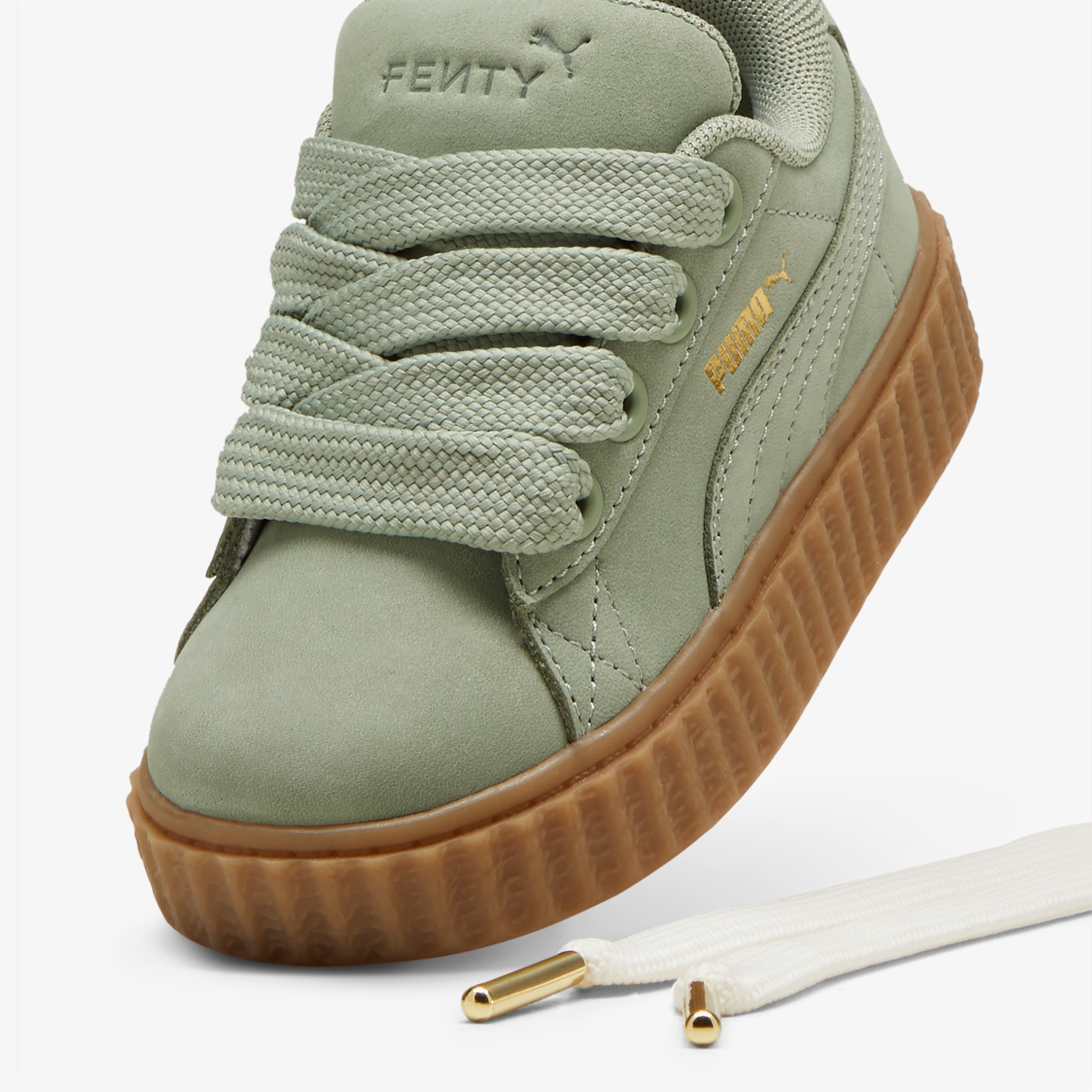 Puma Creeper Phatty Nubuck Bebek Yeşil Spor Ayakkabı
