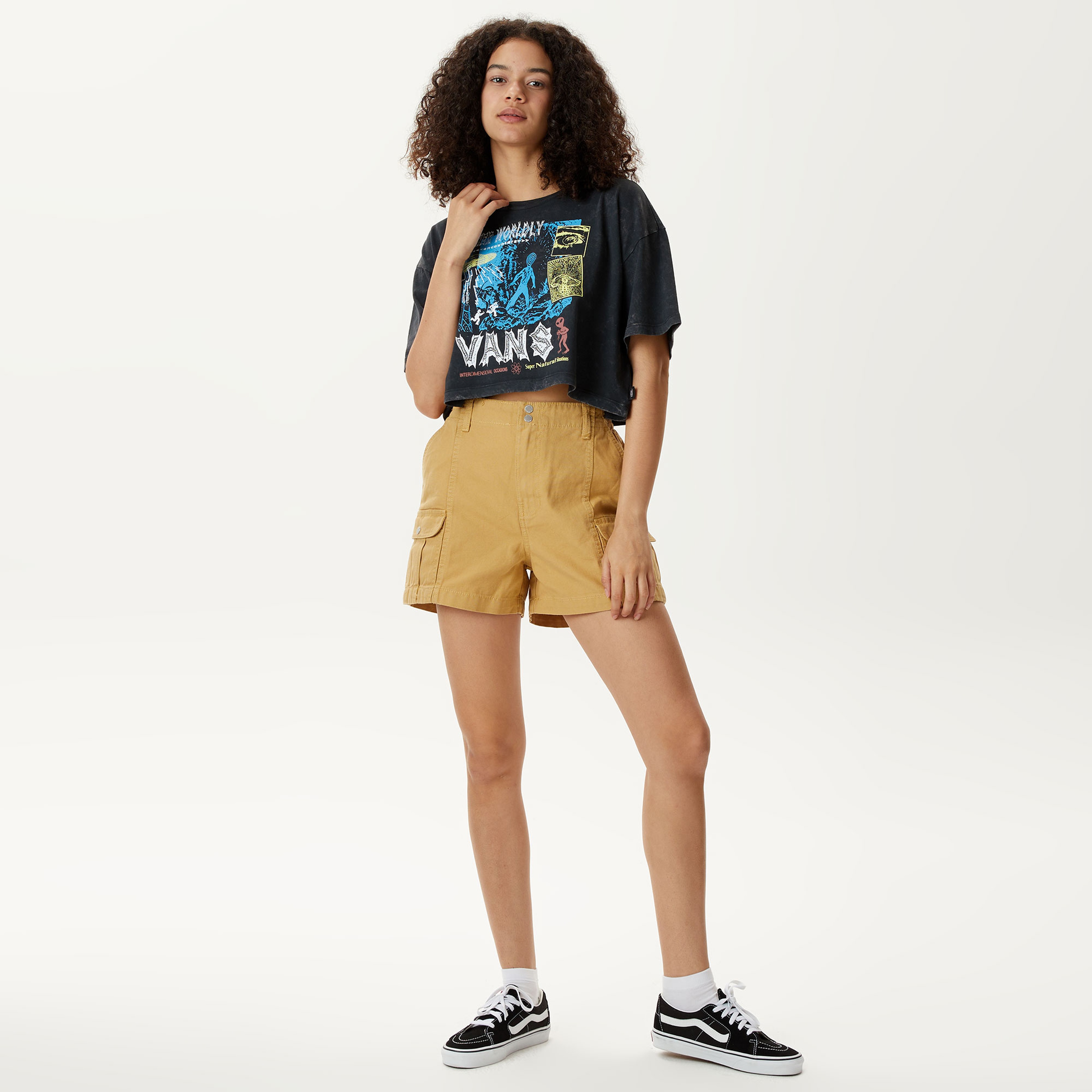 Vans Sidewalk Cargo Kadın Bej Şort