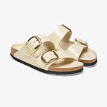 Birkenstock Arizona Big Buckle Nl High Shine Kadın Krem Terlik