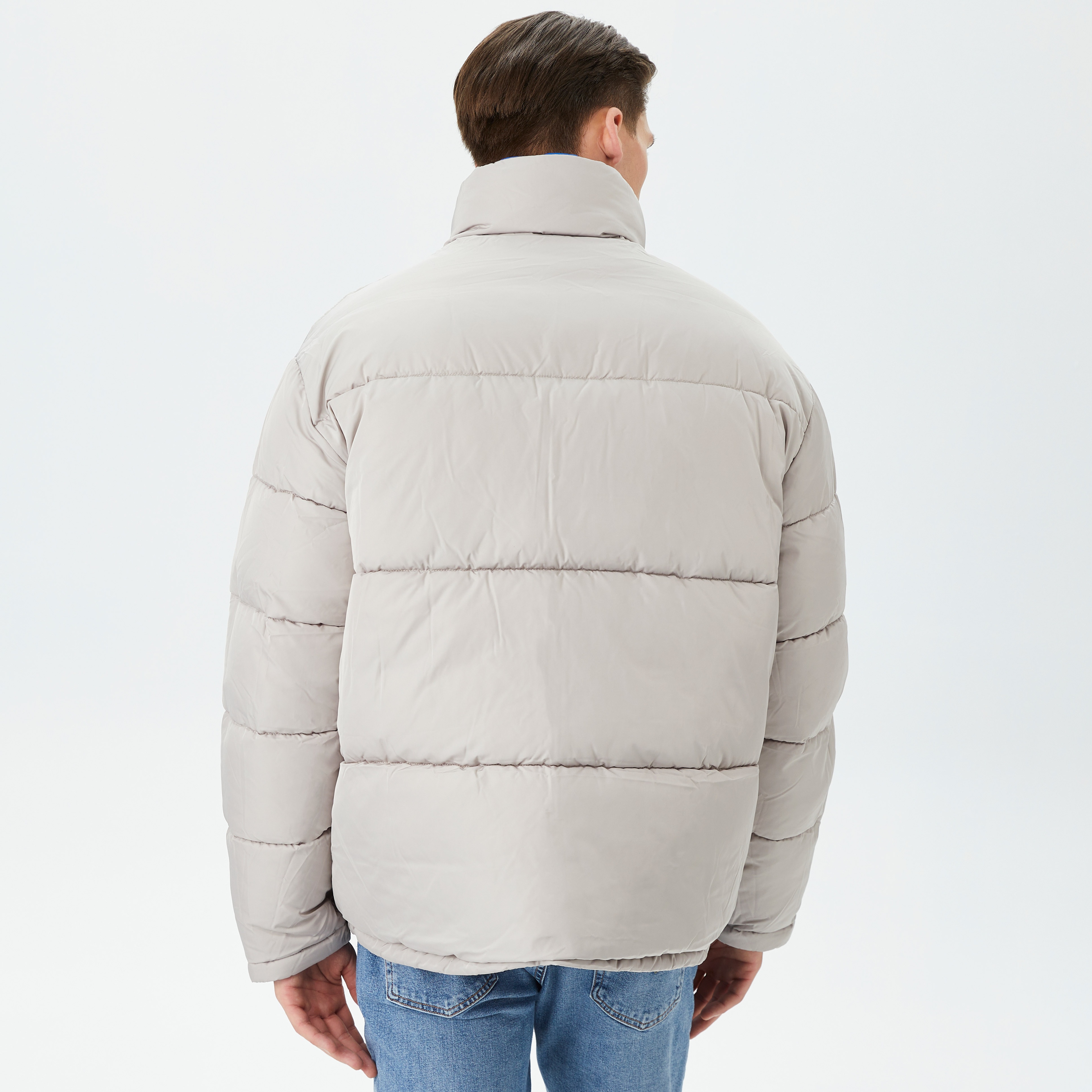 Calvin Klein Jeans Reversible 90S Puffer Erkek Mavi Mont