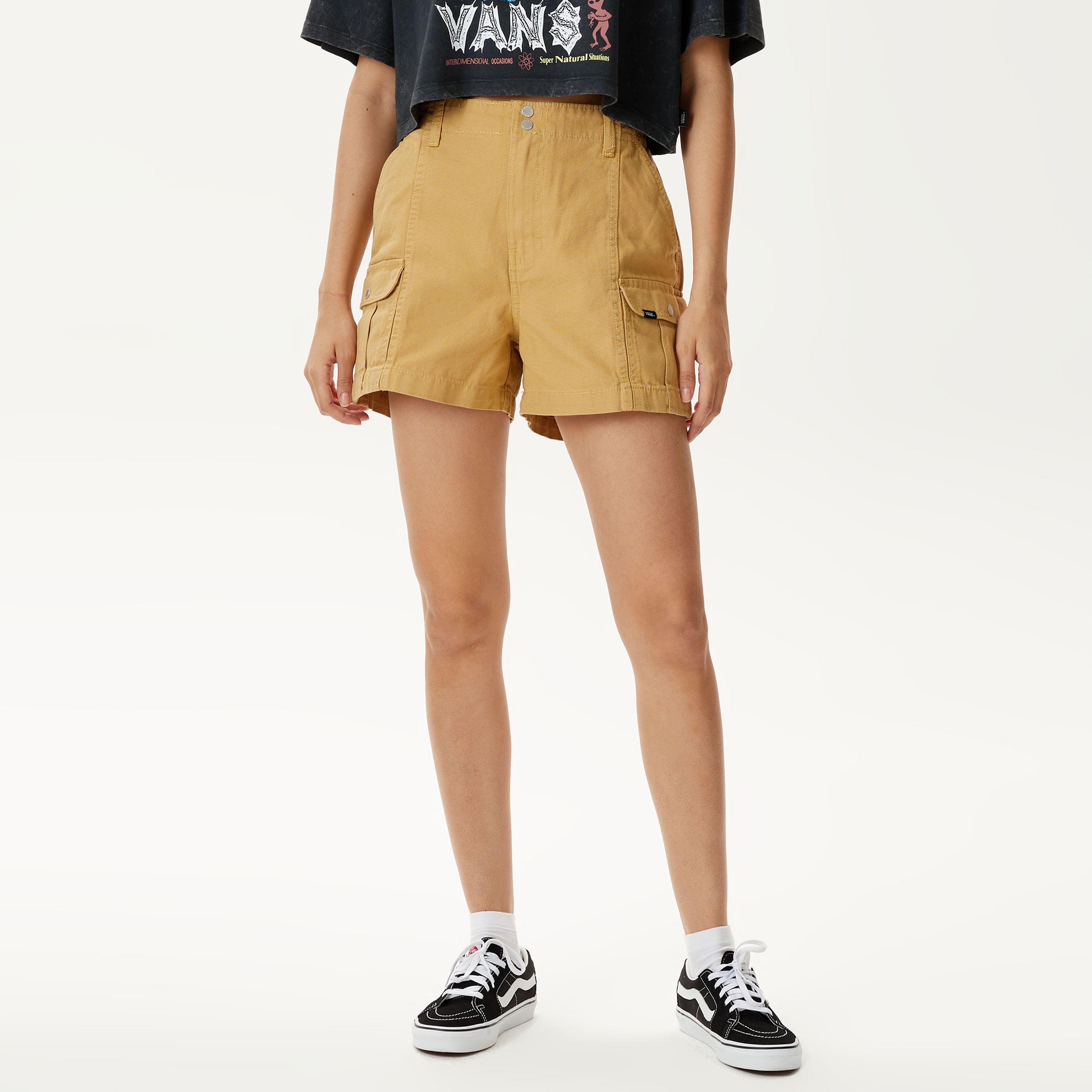 Vans Sidewalk Cargo Kadın Bej Şort