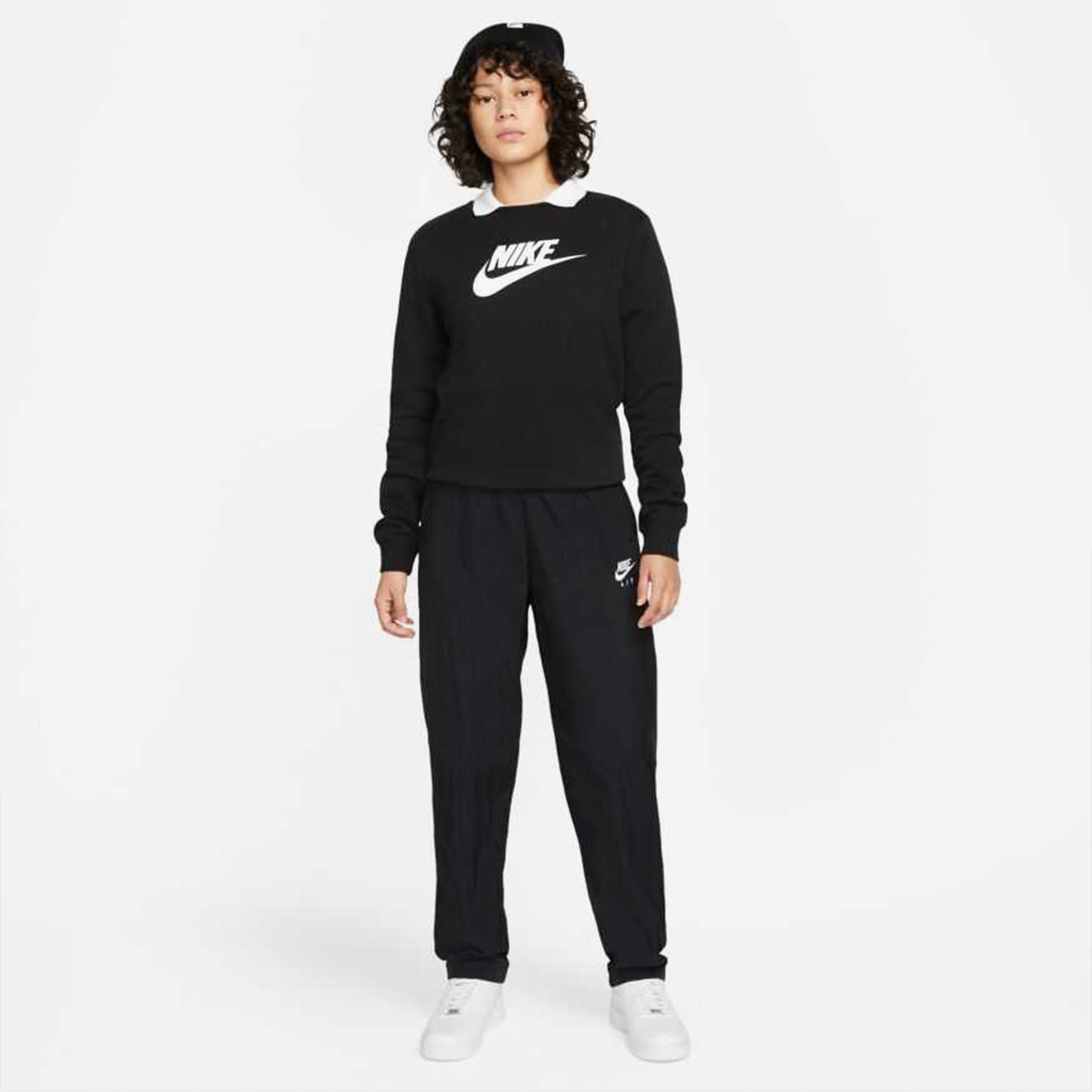 Nike Sportswear Club Fleece Crew Kadın Siyah Günlük Sweatshirt