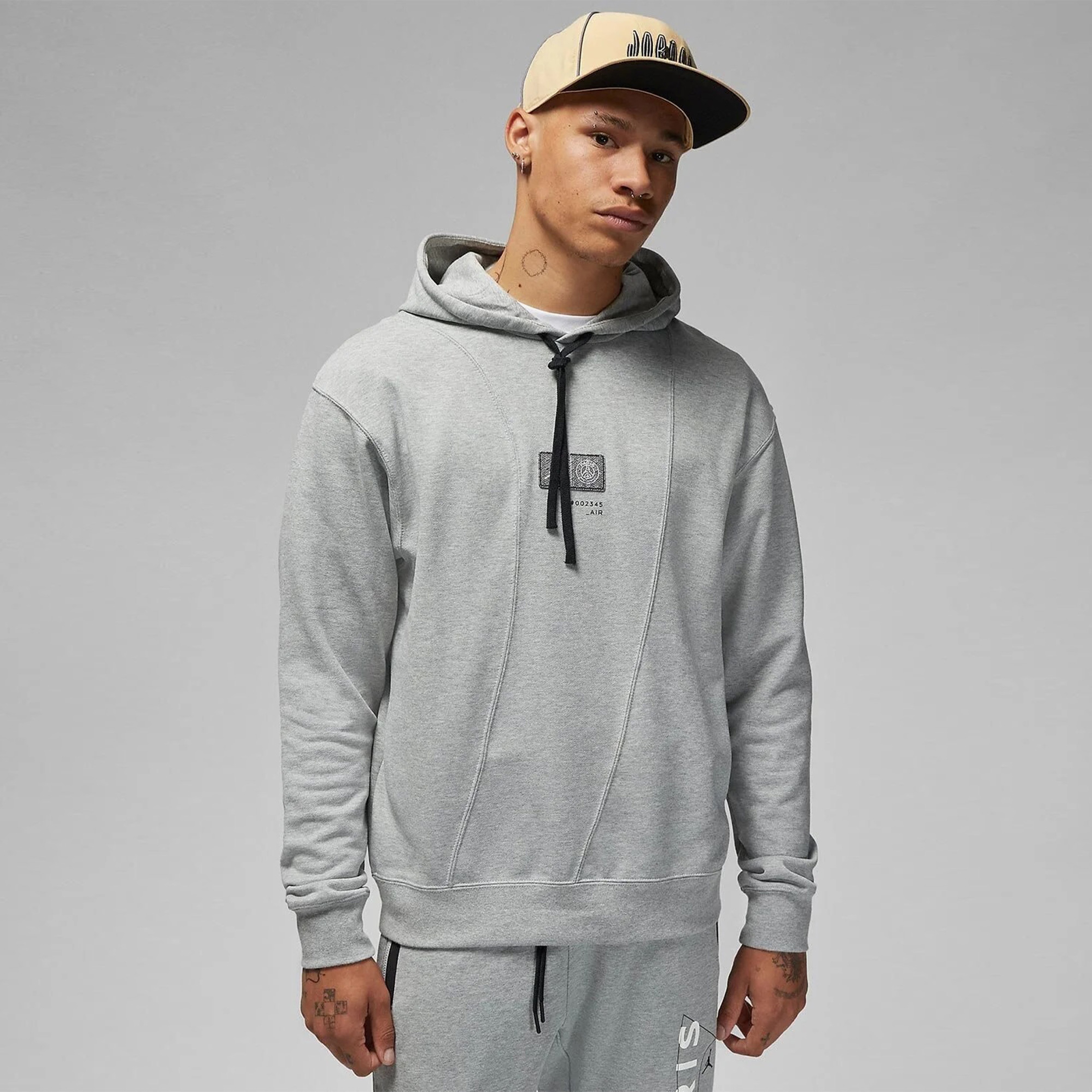 Jordan Paris Saint Germain Erkek Gri Hoodie