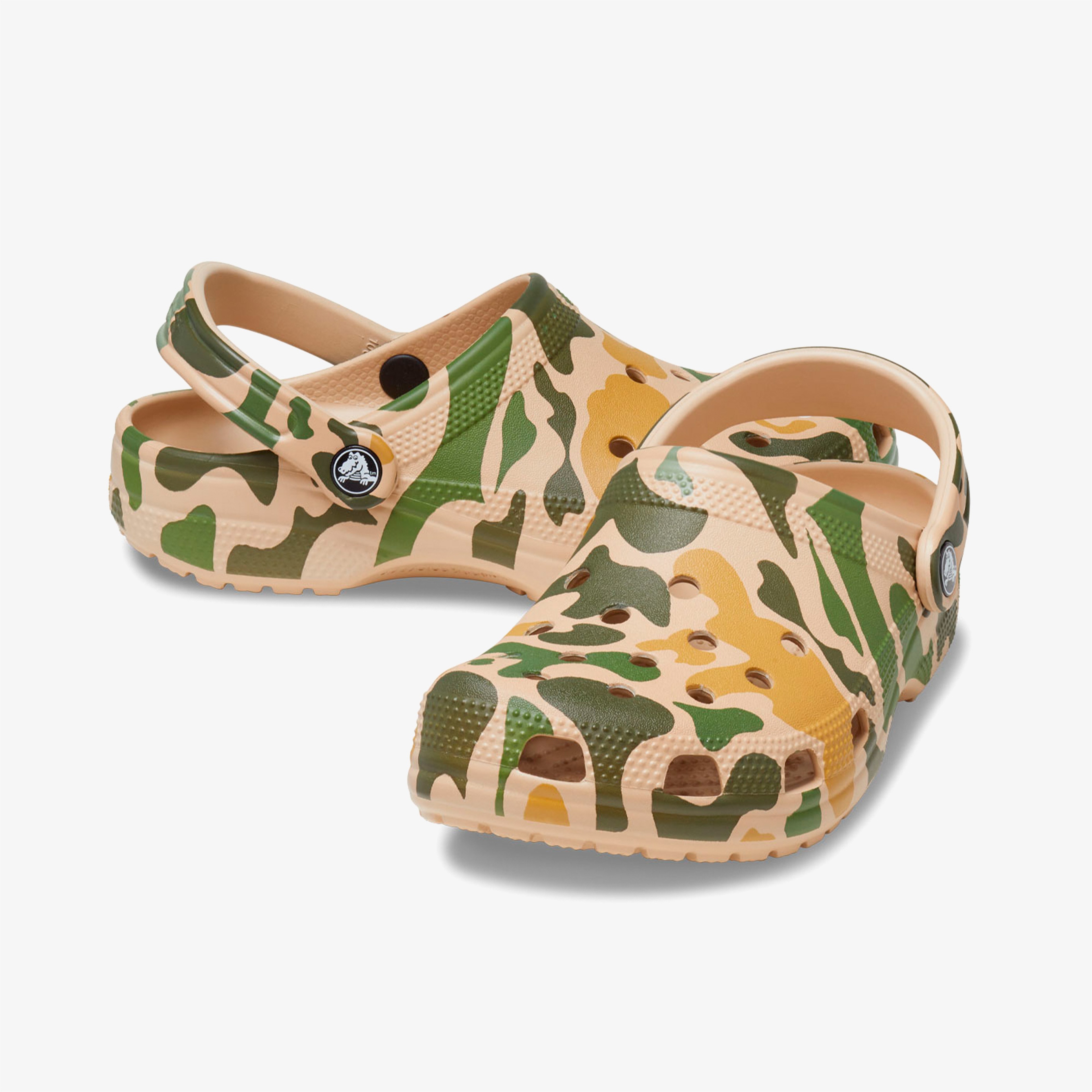 Crocs Classic Printed Camo Erkek Haki Terlik