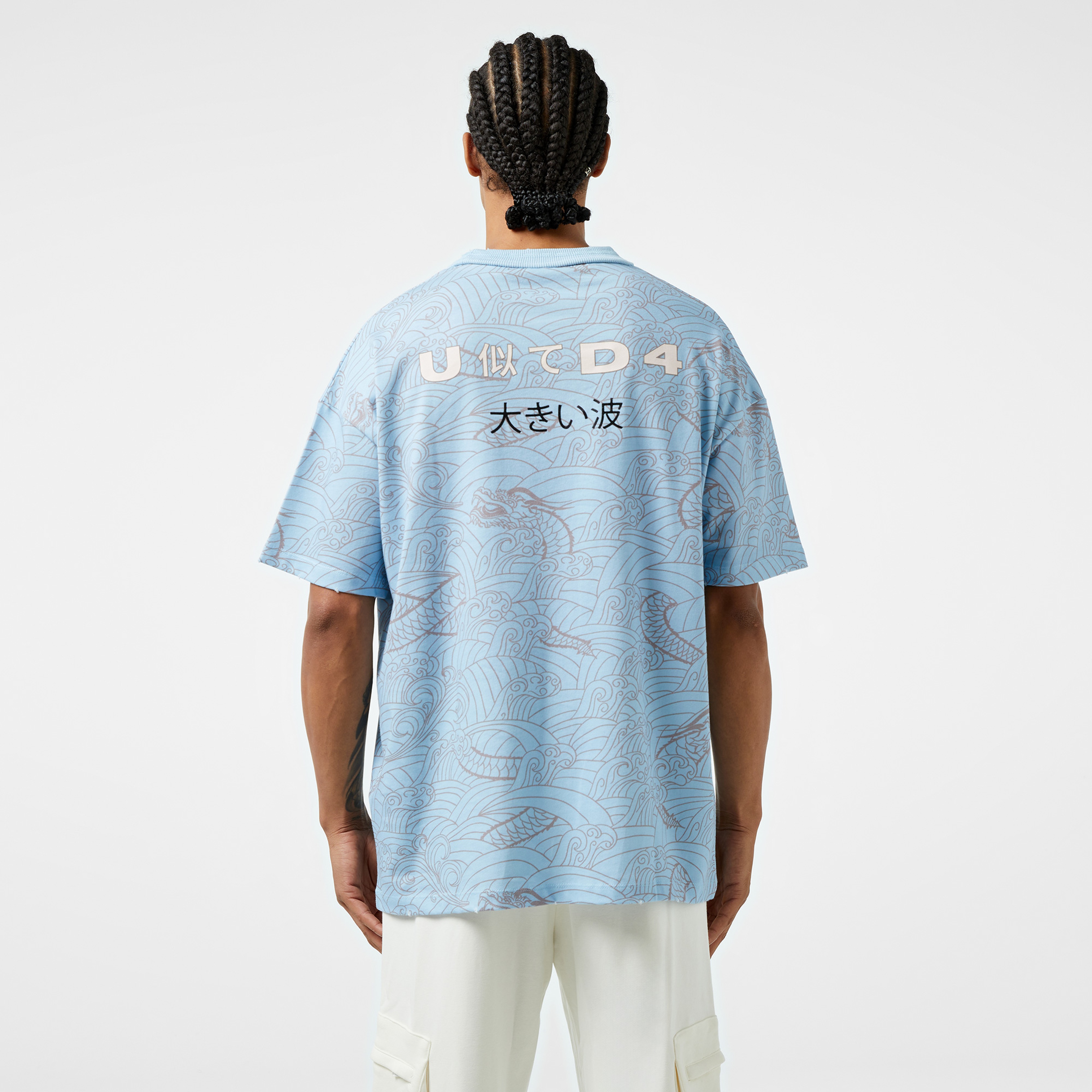 UNITED4 Erkek Mavi T-Shirt