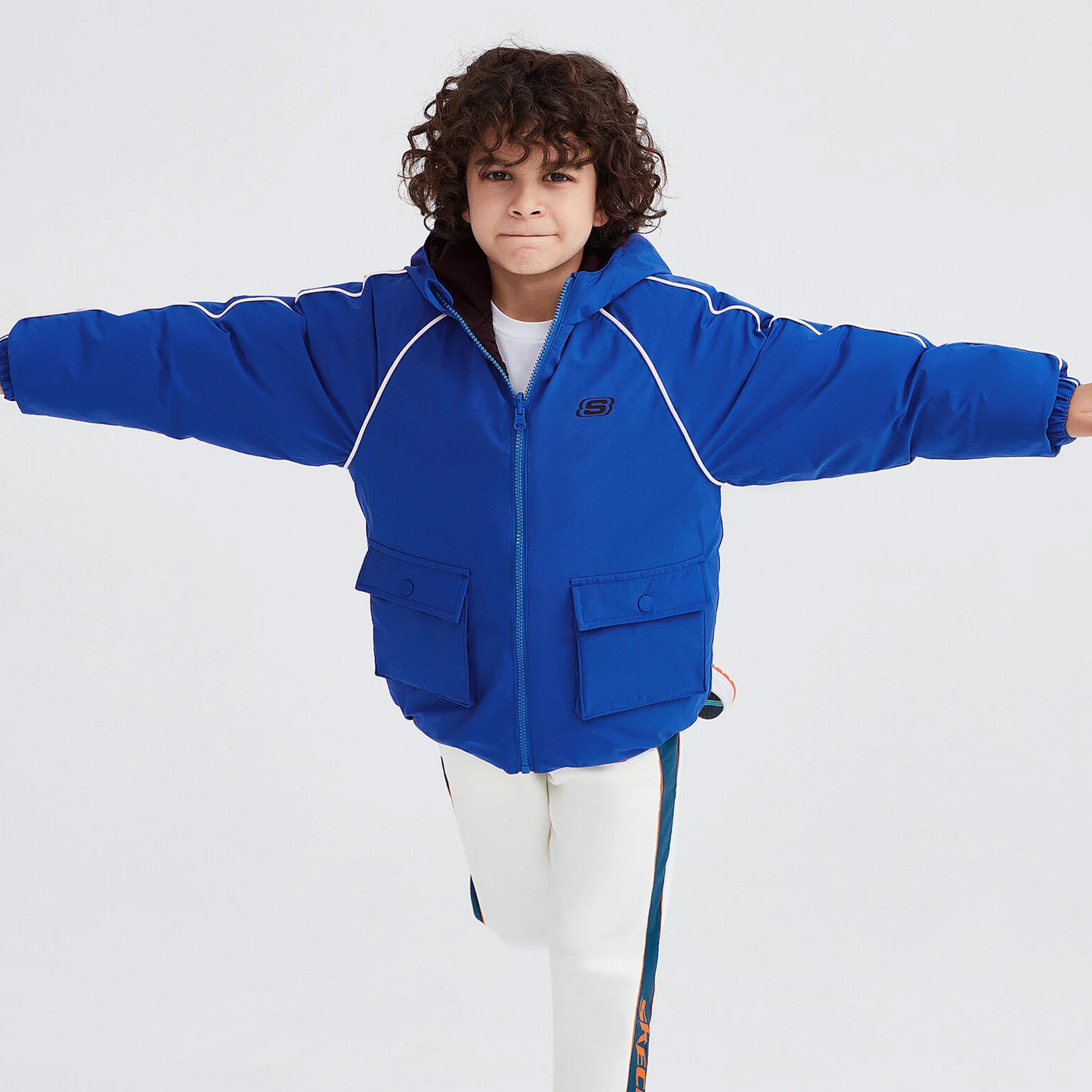 Skechers Classic Çocuk Mavi/Siyah Ceket