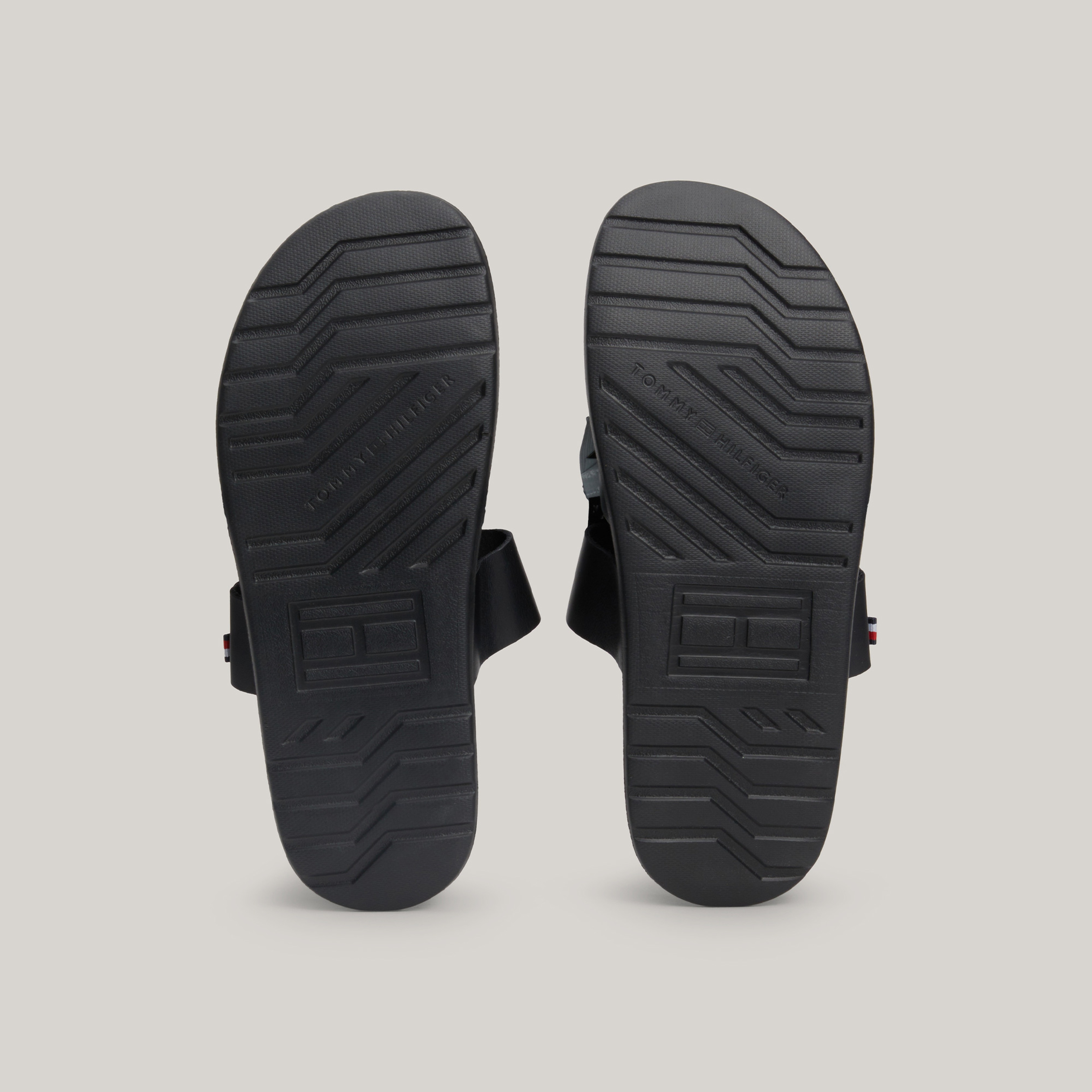 Tommy Hilfiger Çapraz Askılı Erkek Siyah Sandalet