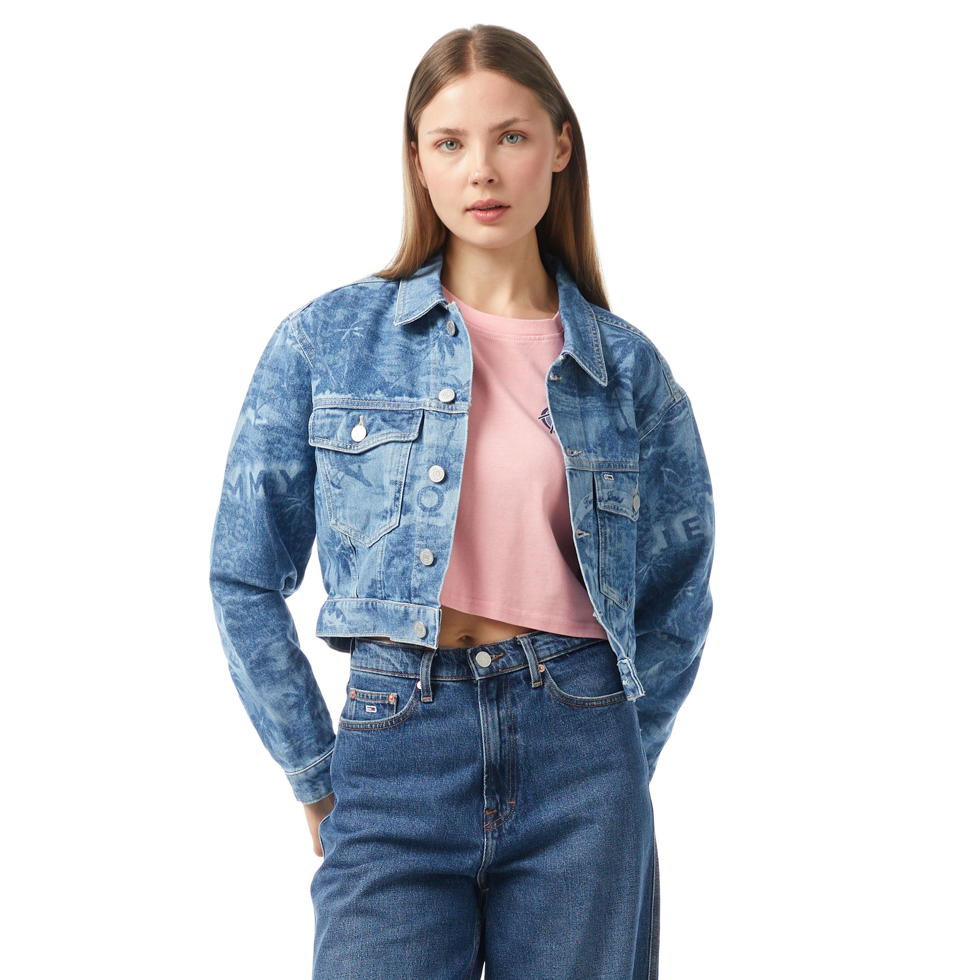 Tommy Jeans Hawaii Kadın Mavi Ceket