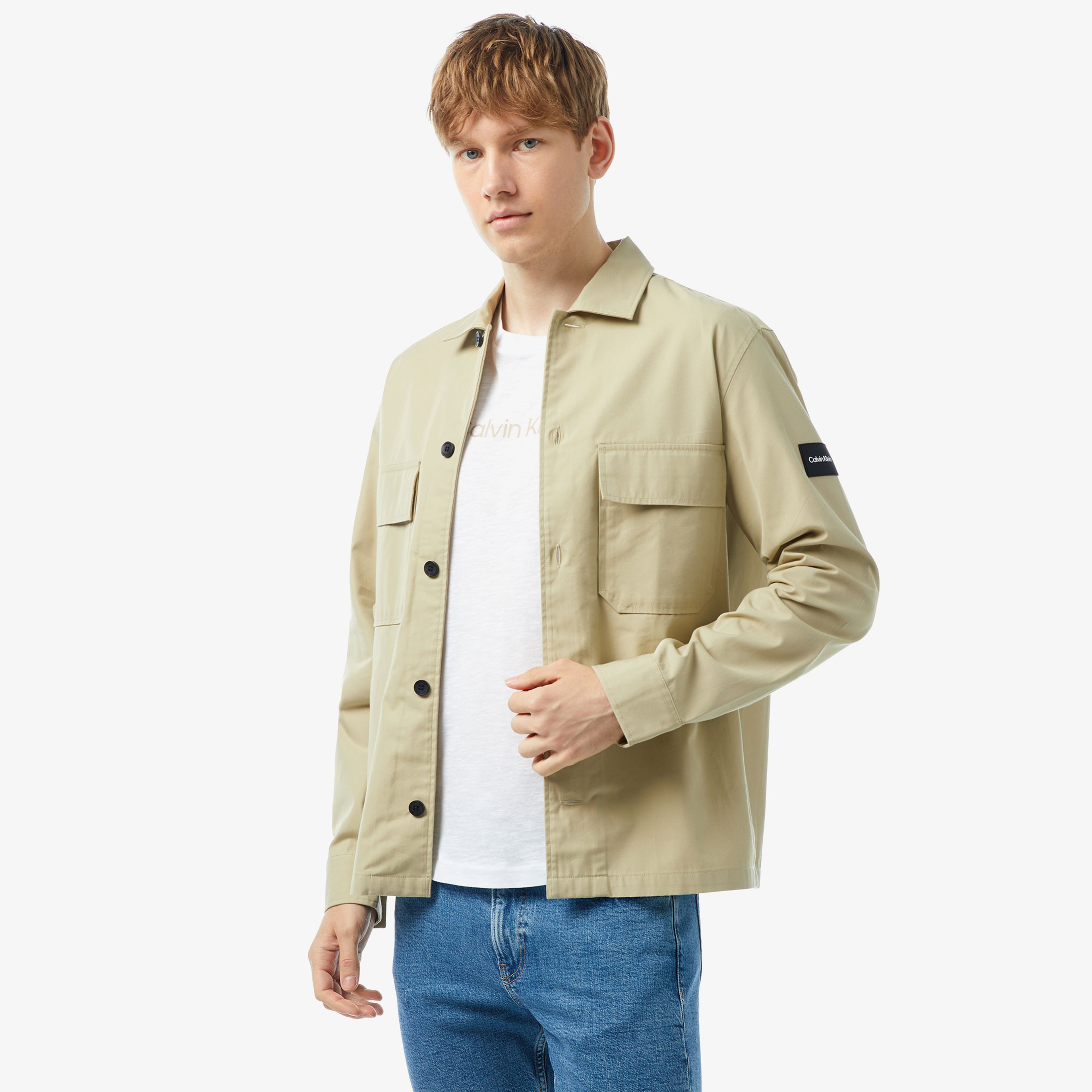 Calvin Klein Cap Amplifybestsellr Erkek Yeşil Gömlek