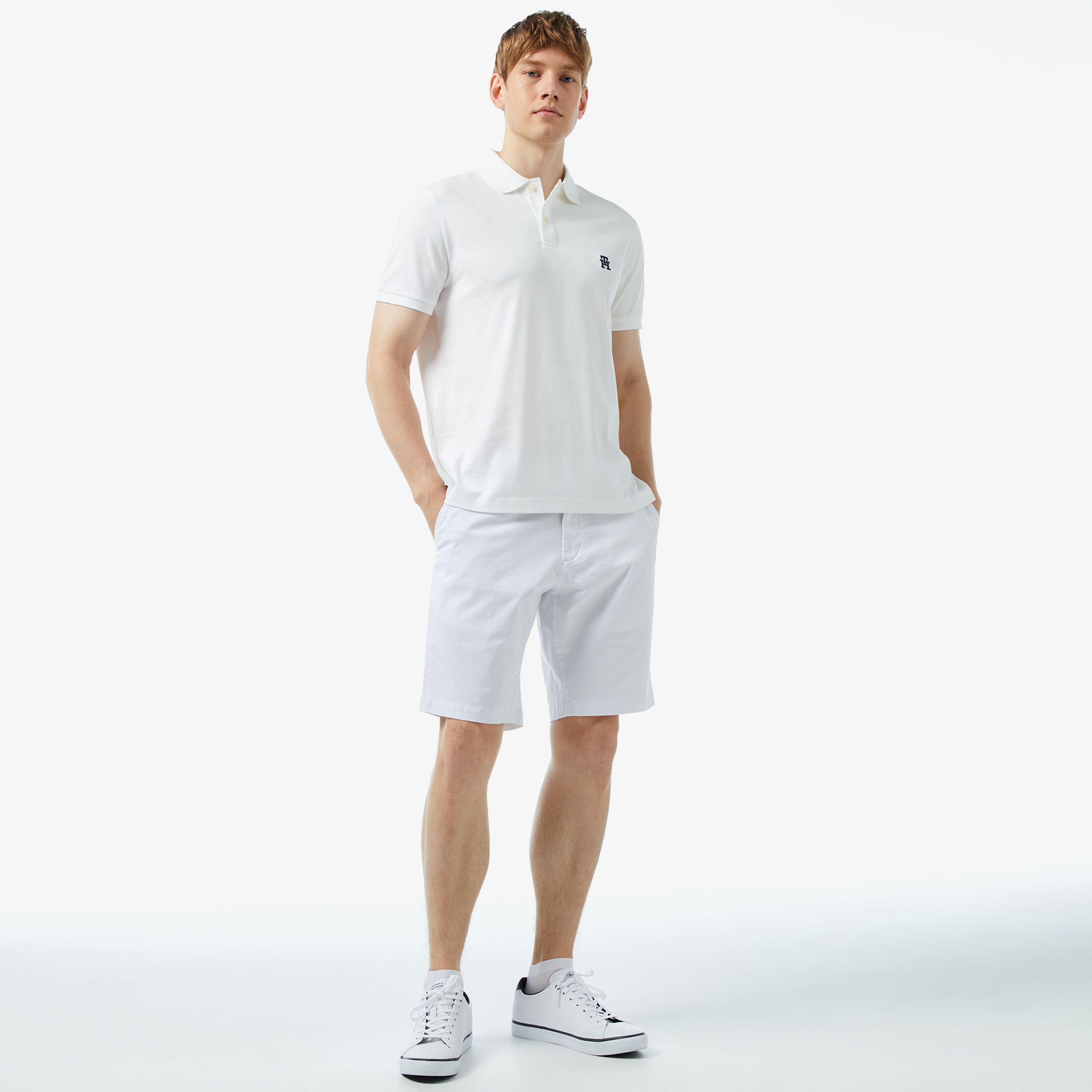 Tommy Hilfiger Erkek Beyaz Şort