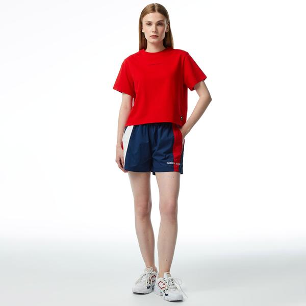 Tommy Jeans Archive Games Track Kadın Mavi Şort