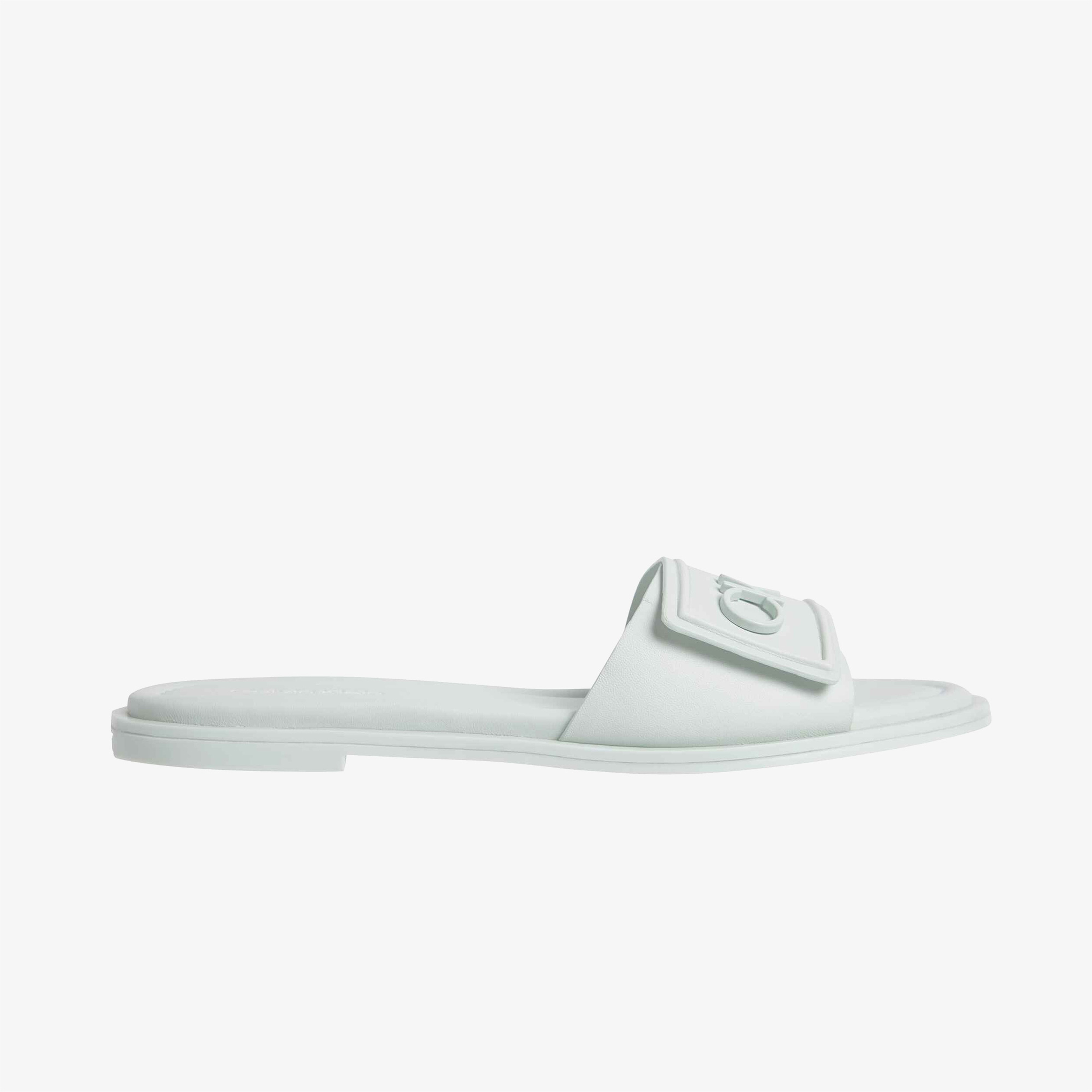 Calvin Klein Almond Flat Kadın Yeşil Terlik